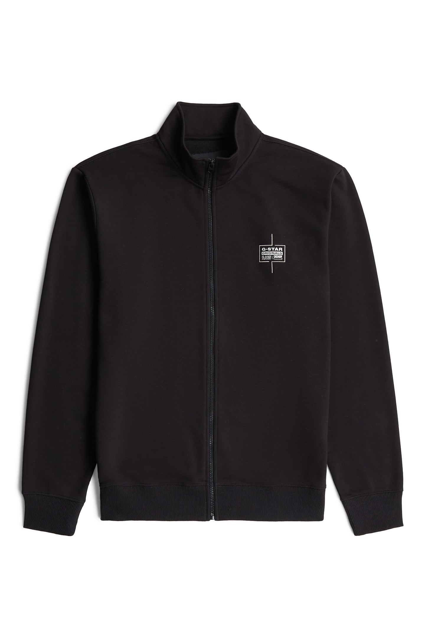 LOGO ZIP THRU SWEAT BLACK 5