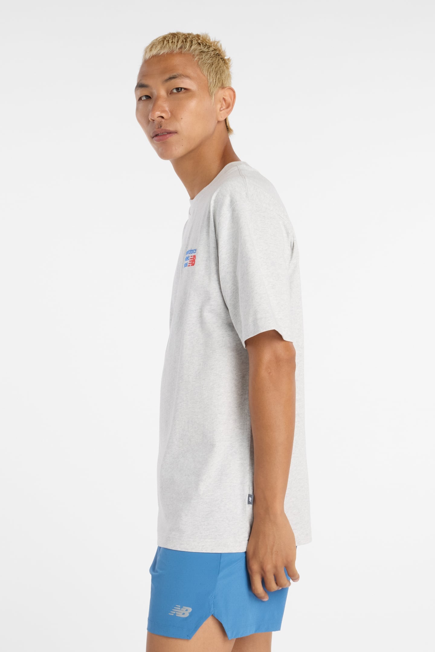 ATHLETICS PREMIUM LOGO T-SHIRT ASHHEATH 3