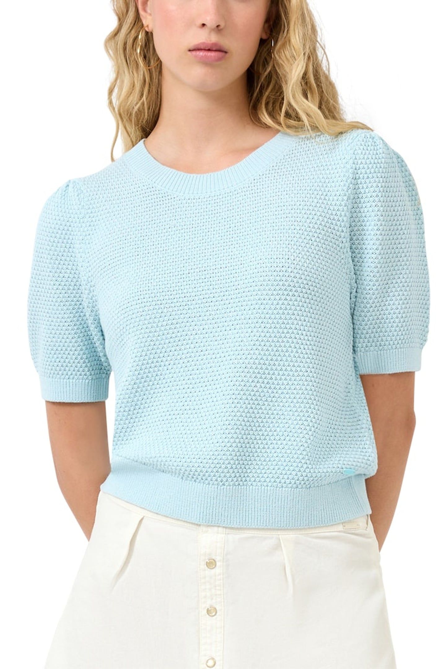 S.OLIVER-QS PULLOVER SHORTSLEEVE BLUE 1