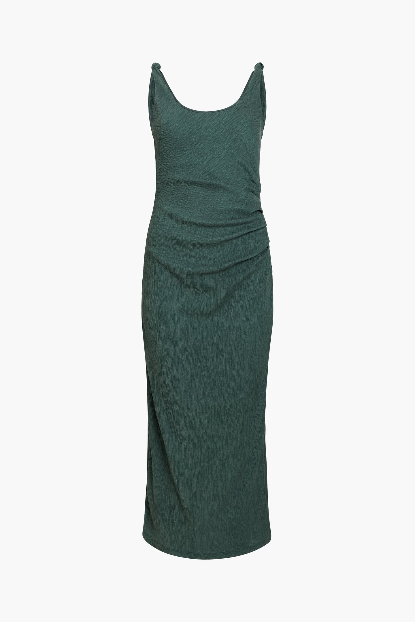 TRIXIE TEXT KNOT STRAP MIDI JADE GREEN 3