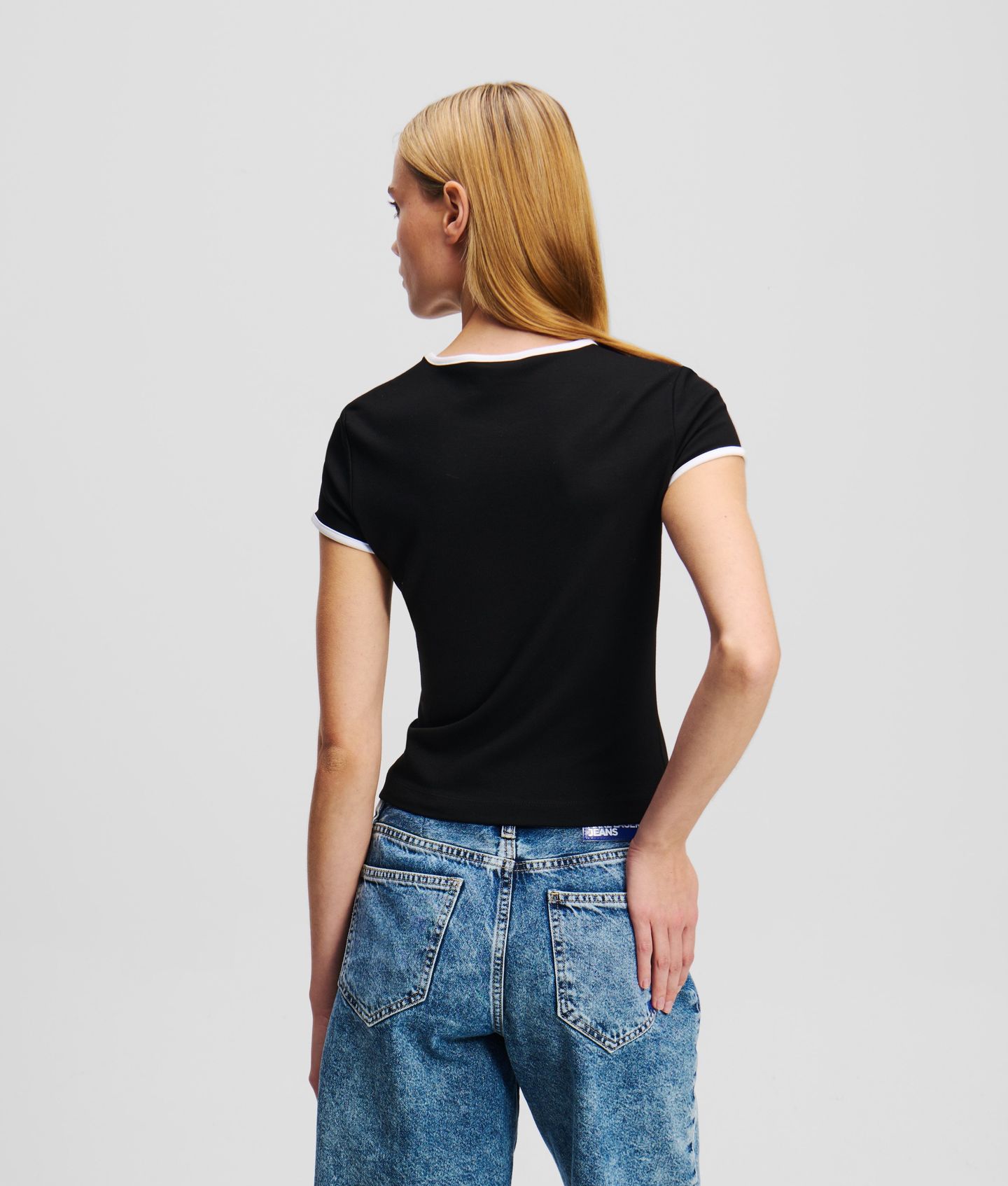 KLJ CAP SLEEVE TOP BLACK 4