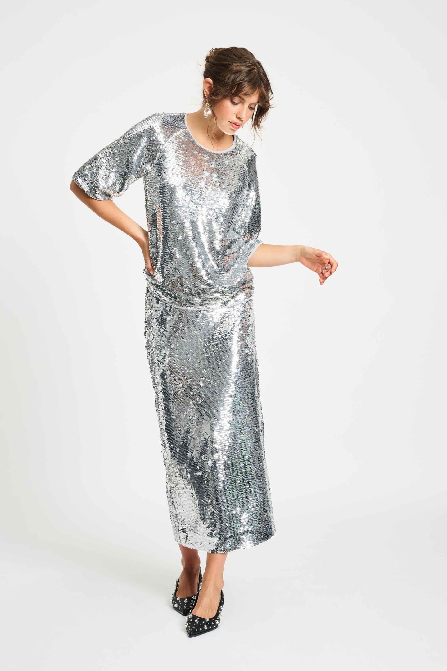TOP - SEQUINS SILVER 2