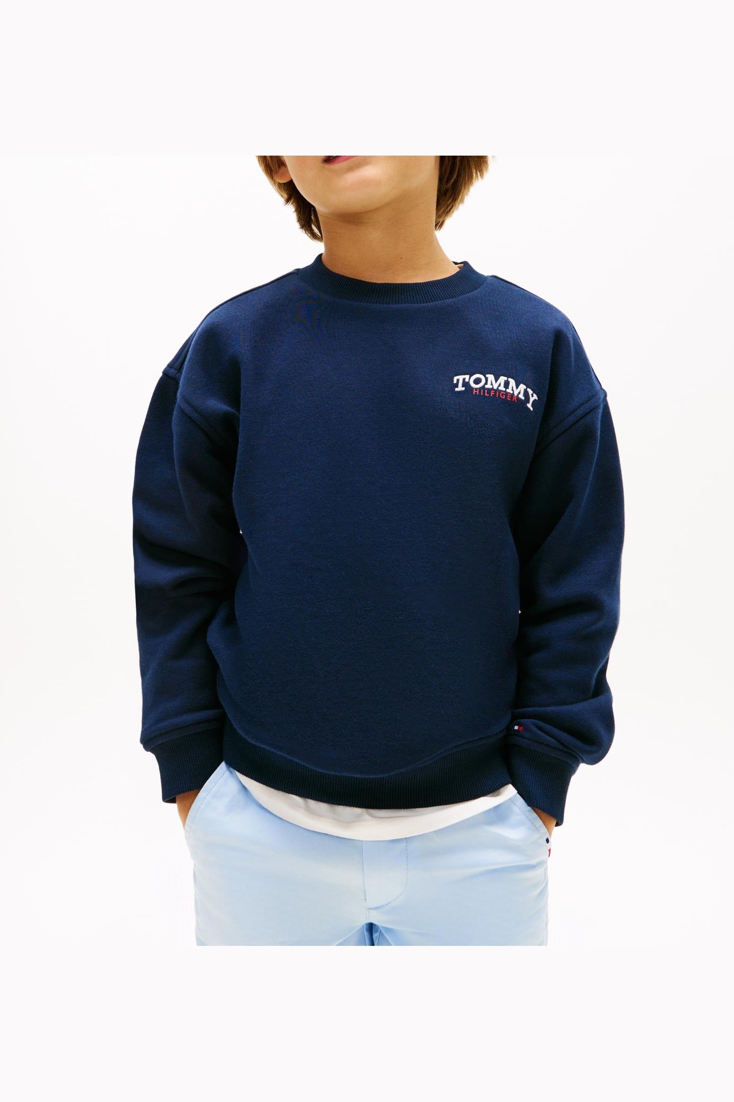 BOYS MONOTYPE GRAPHIC SWEATSHIRT DARK NIGHT NAVY 1