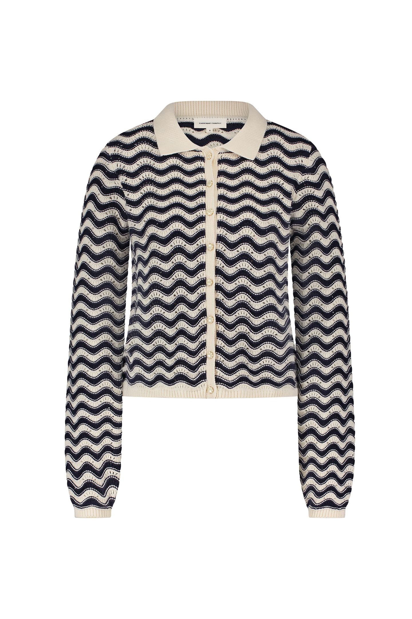CARO CROCHET CARDIGAN LONG SLEEVE AFTER MIDNIGHT BLUE 4
