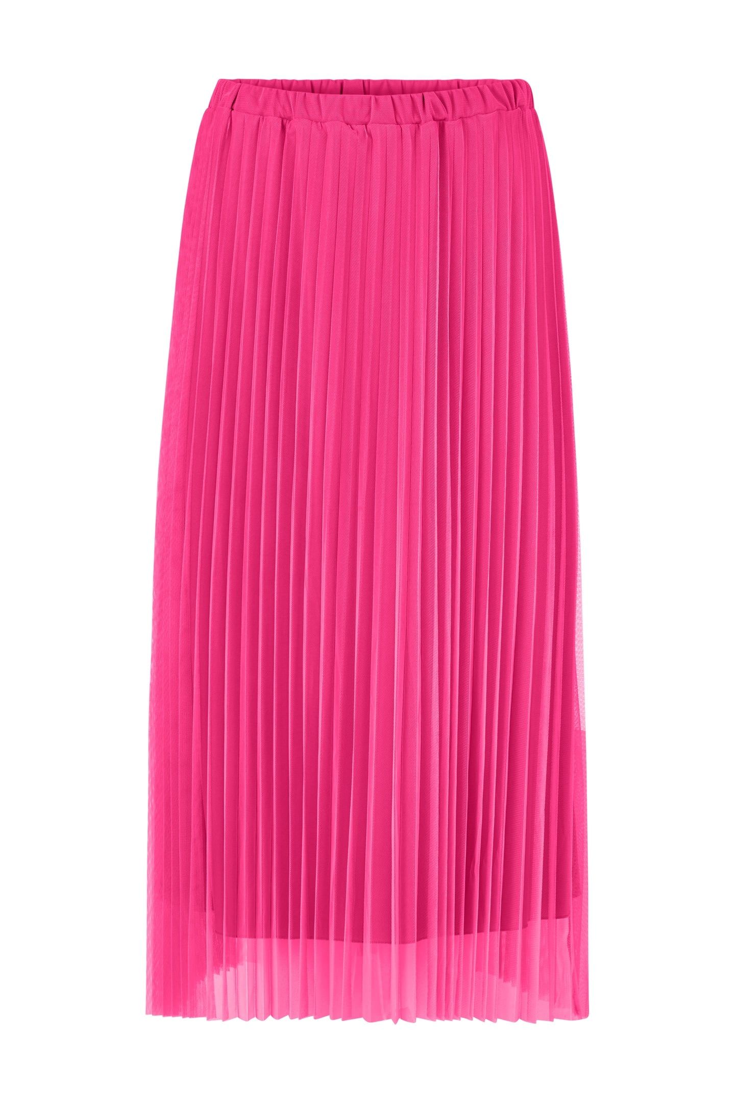 TULLE PLISSE SKIRT RASPBERRY PINK 3