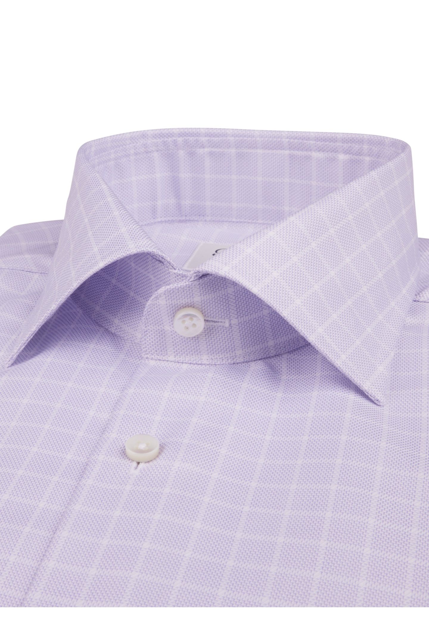 FITTED BODY/77, RM CUFF LIGHT PURPLE CHECK 3
