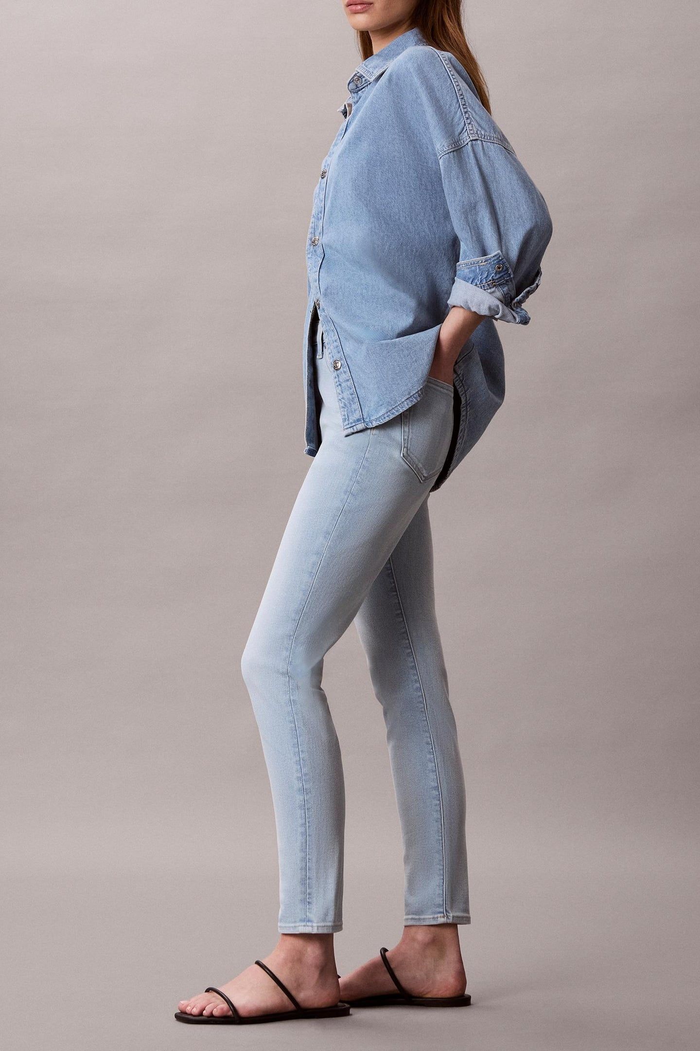 HIGH RISE SKINNY LIGHT OPAL 4