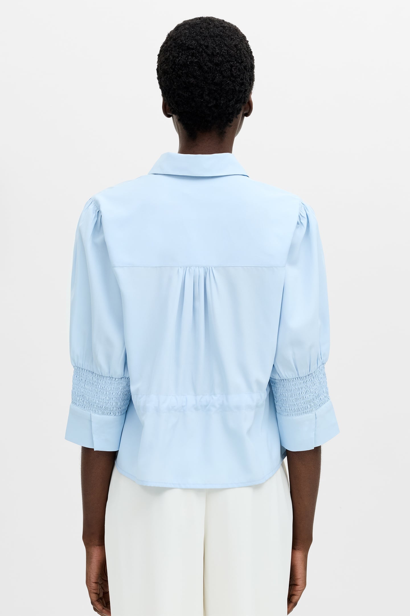 CREPE LIGHT TIE TOP SKY BLUE 3