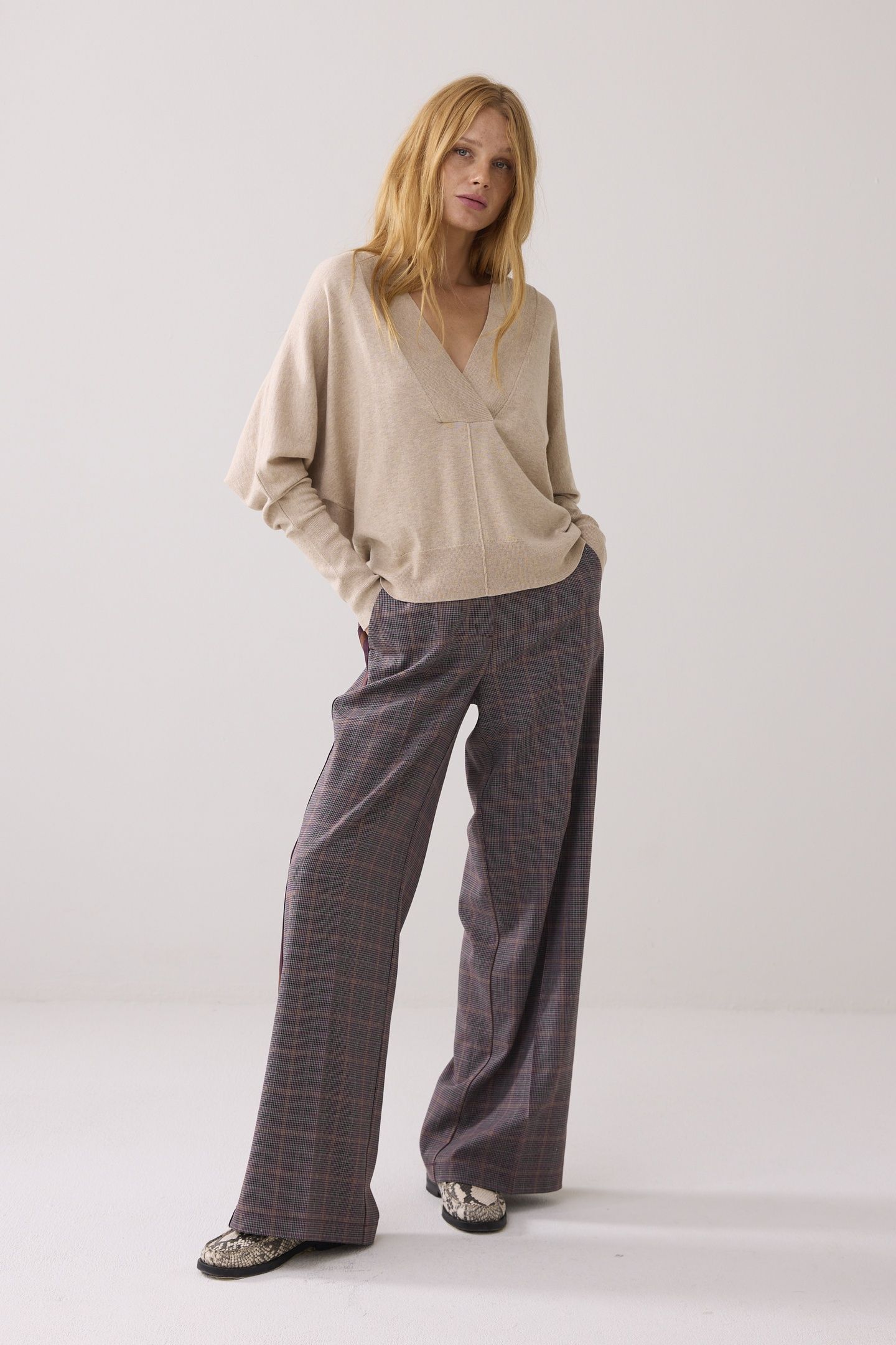 SWEATER COTTON MERINO WOOL KNIT ALPACA 1