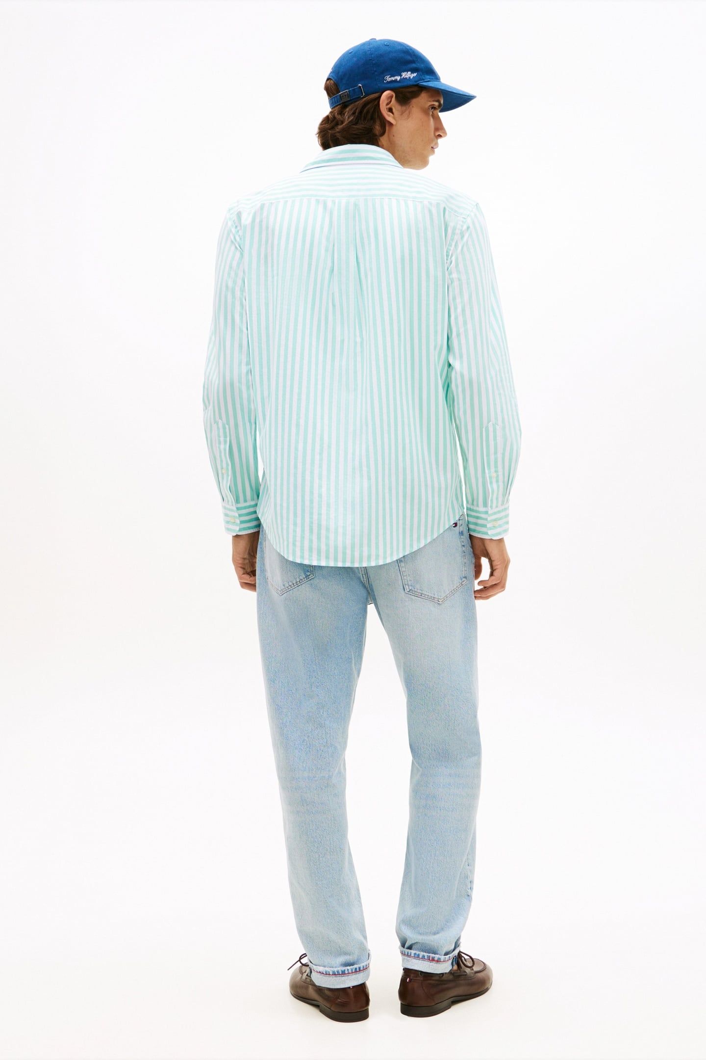 FLEX POPLIN CLASSIC SHIRT ARCTIC AQUA/STRIPE 3