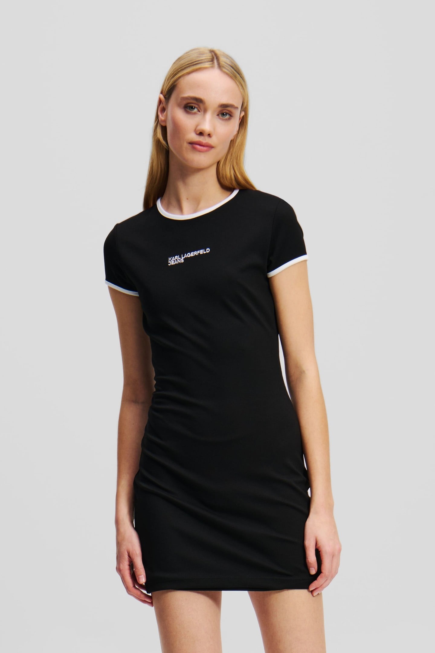 CAP SLEEVE MILANO DRESS BLACK 1