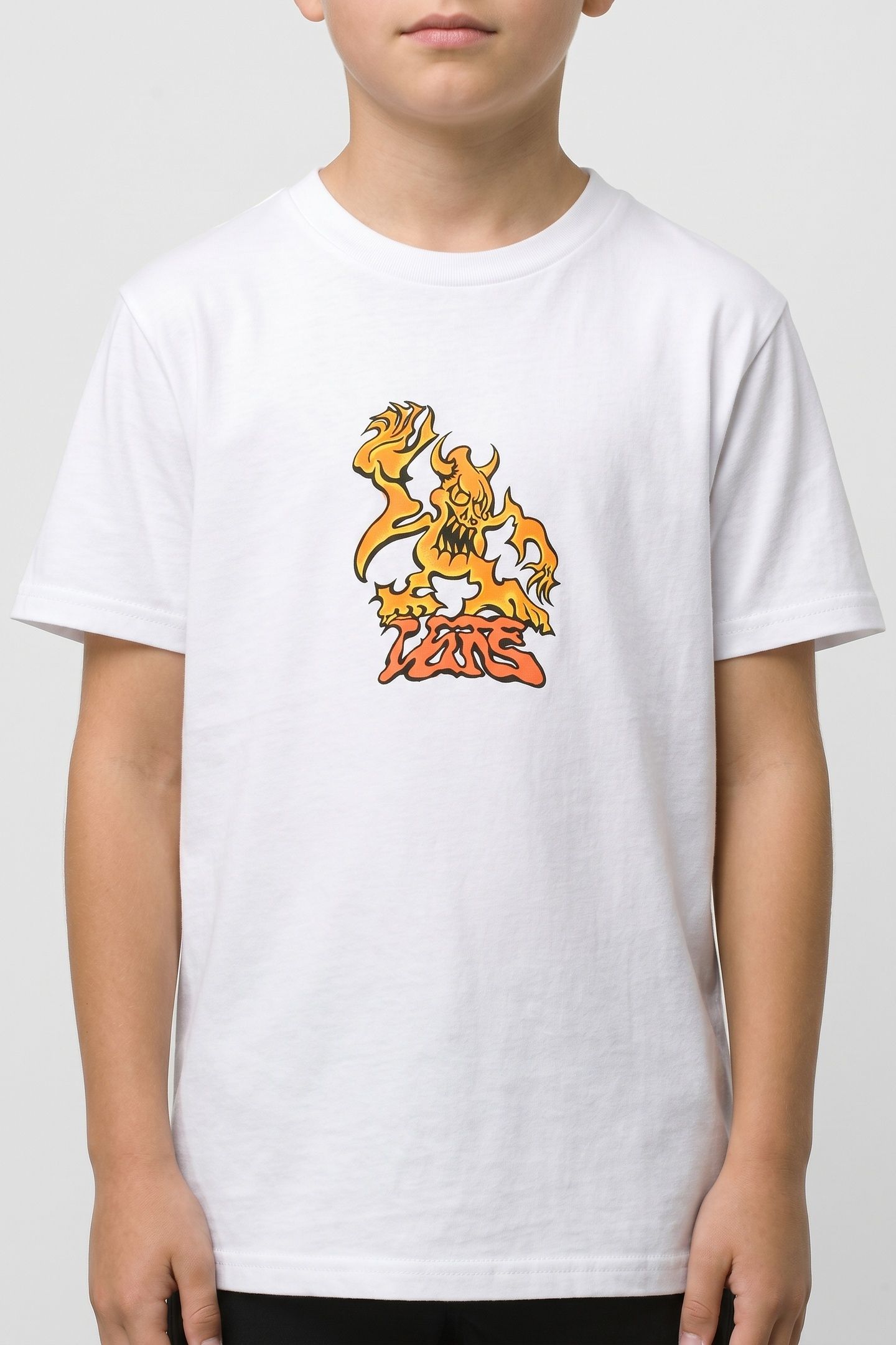 BOYS GOBLIN STEP SS WHITE 1
