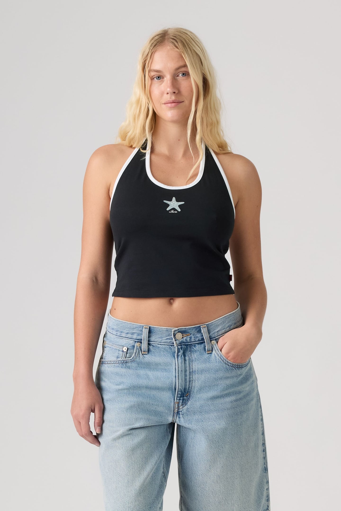 GRAPHIC ELLA HALTER TOP 1