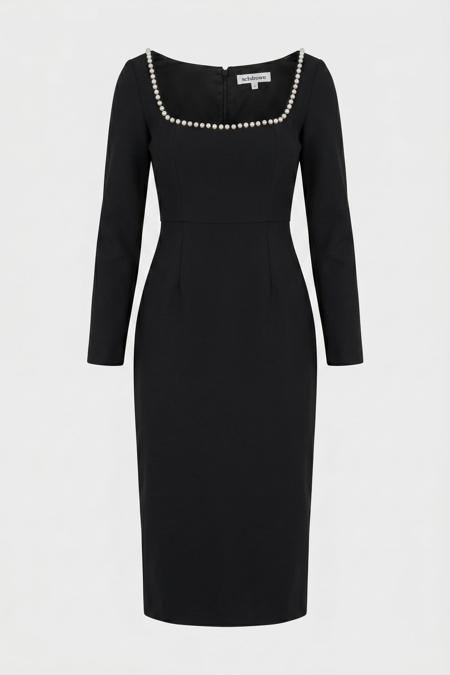 PEARL MIDI DRESS BLACK 4