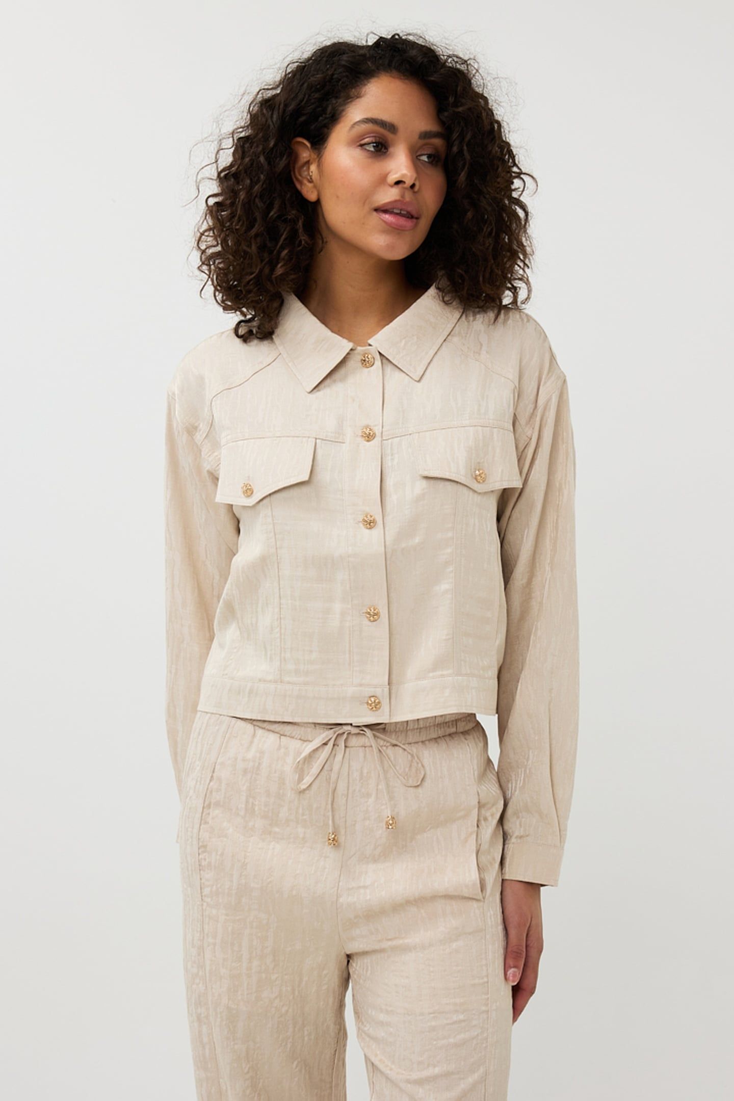 JACKET JACQUARD SAND 2