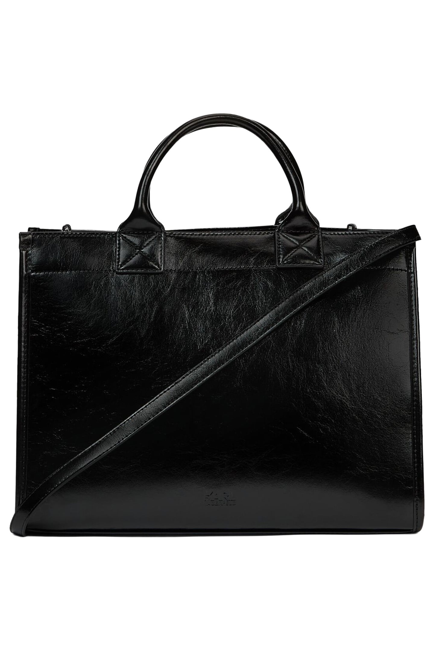 K/SHOPPER TEXT TOTE BLACK 2