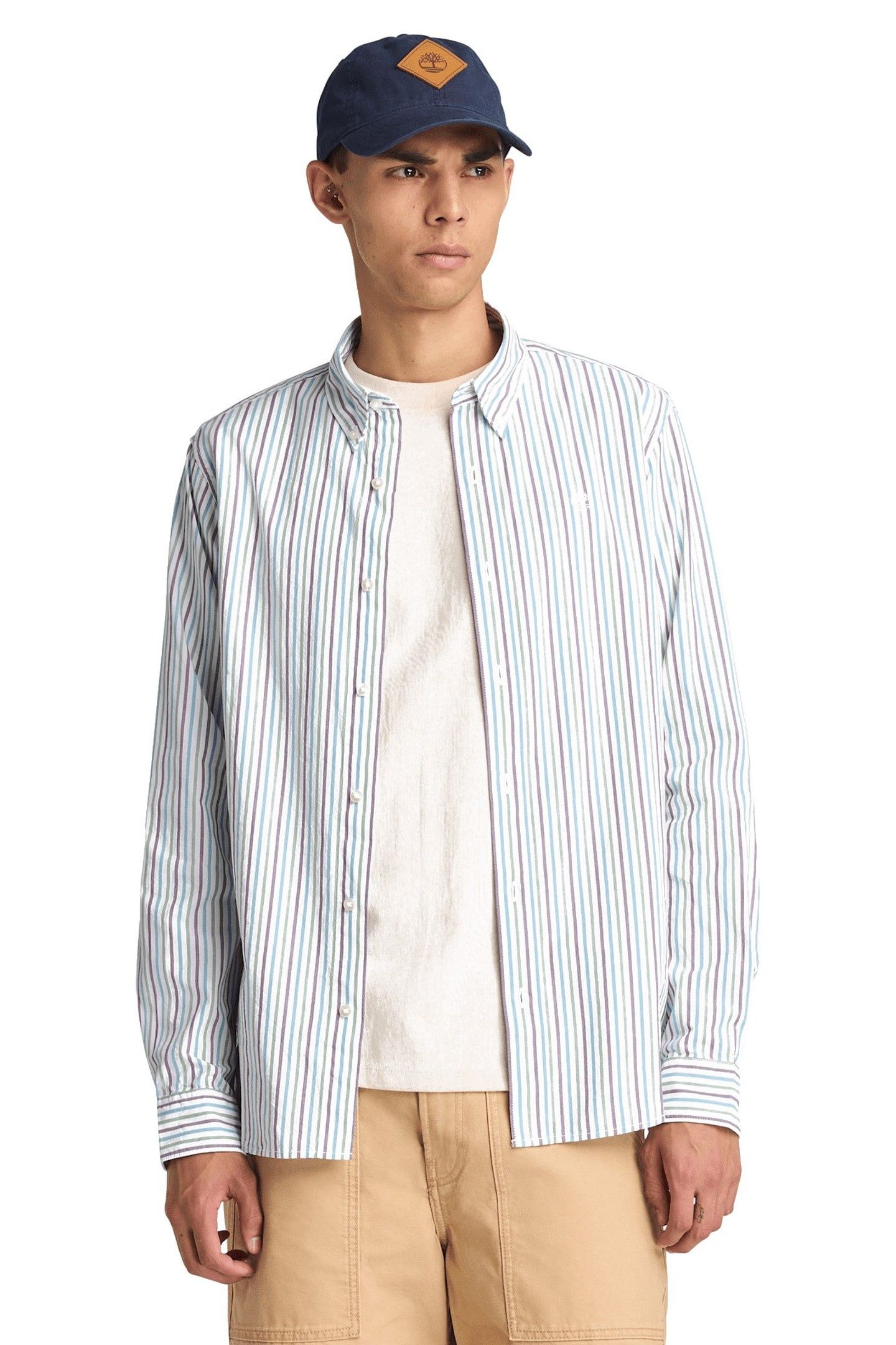 STRIPED SHIRT WHITE YD 1