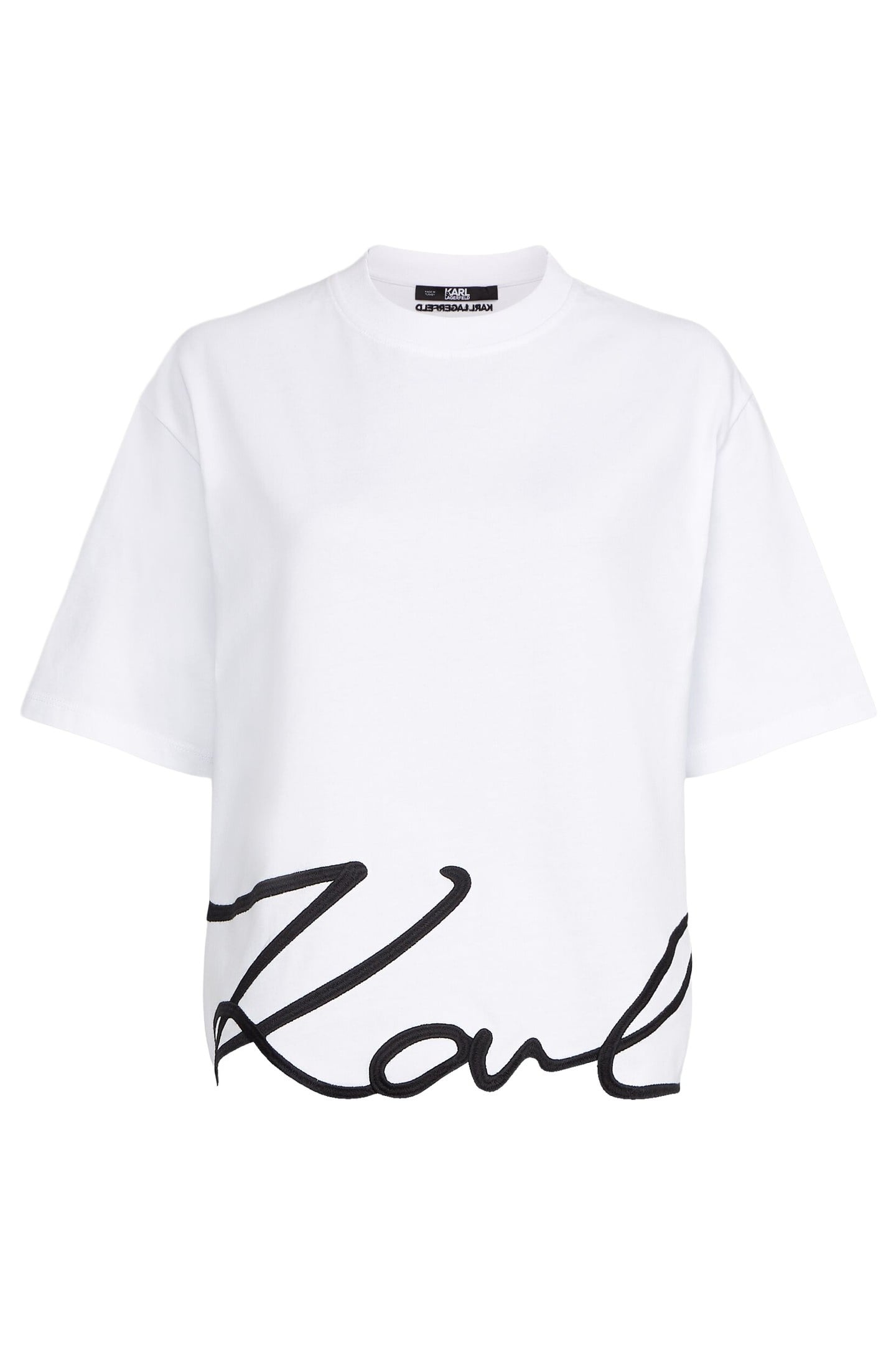 KARL SIGNATURE HEM T-SHIRT WHITE 3
