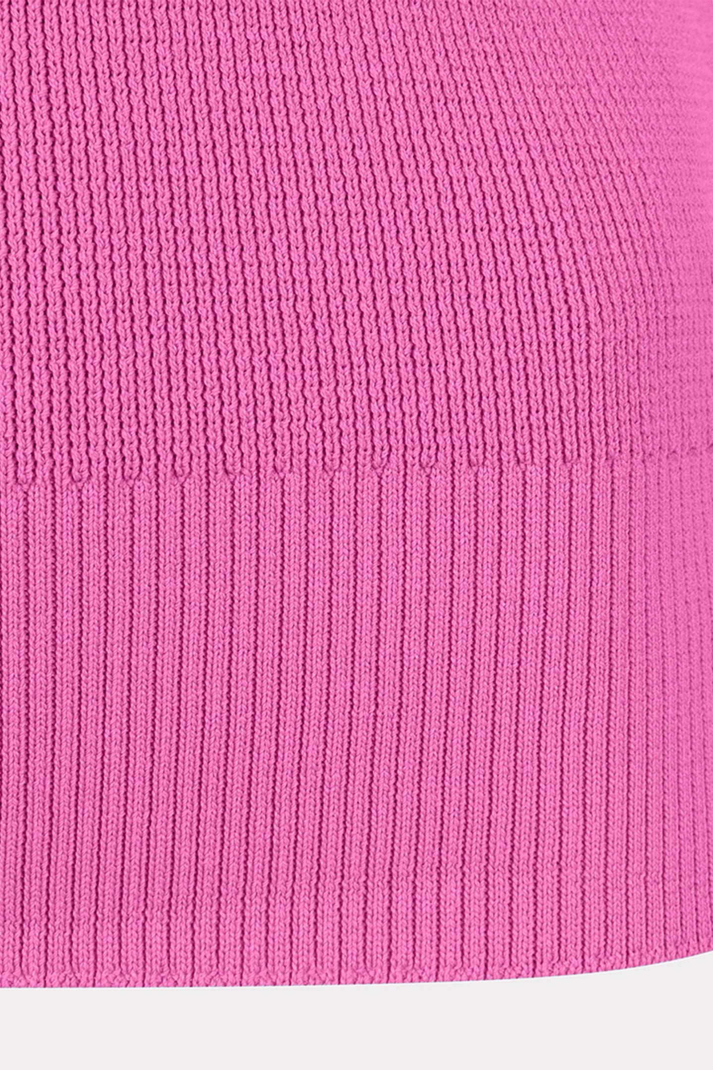 TOP RIB V-NECK PINK 3