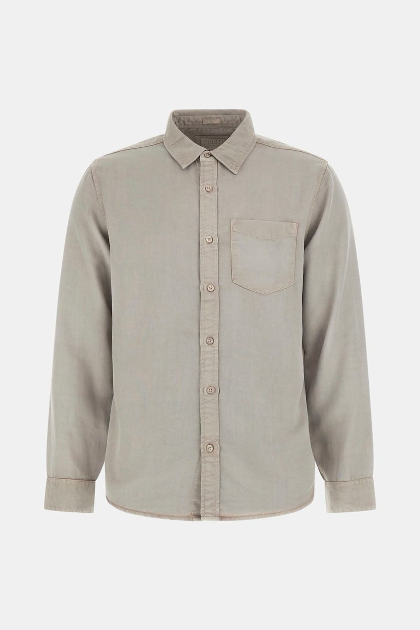 GUESS ECO LS BOWIE TENCEL SHIR TRADITIONAL KHAKI MU 4