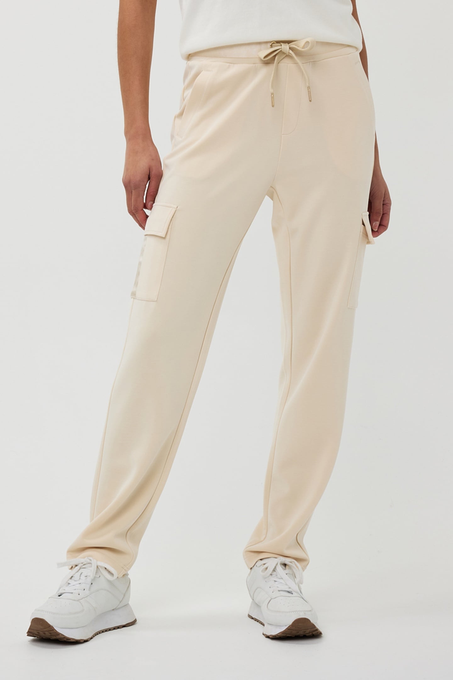 TROUSERS CARGO MODAL IVORY 3