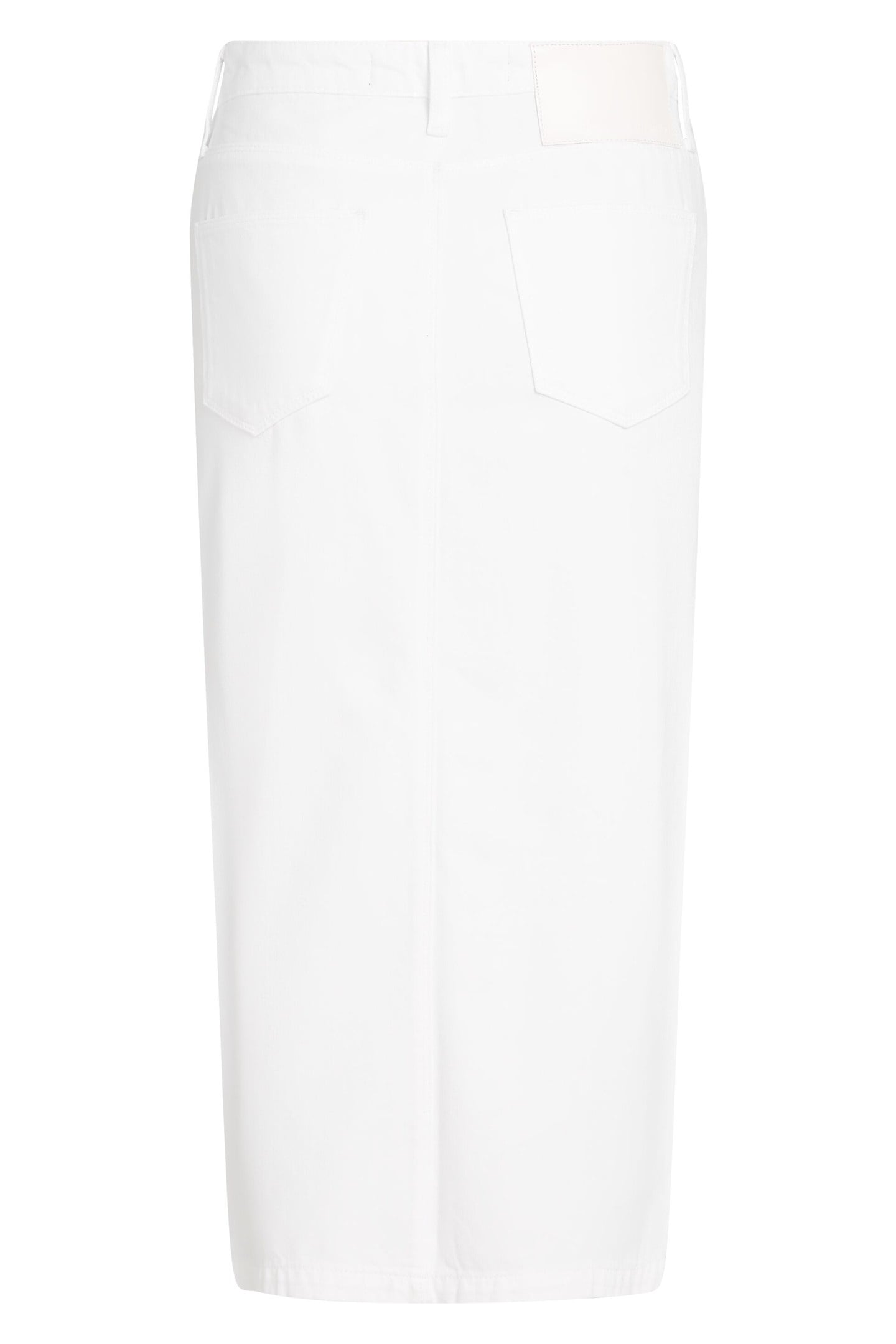 BUTTON WHITE DENIM SKIRT WHITE DENIM 4