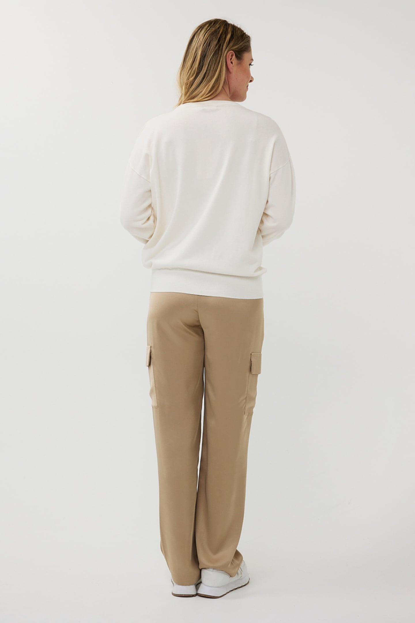 SWEATER OVERSIZED BASIC KNIT OFF WHITE 4