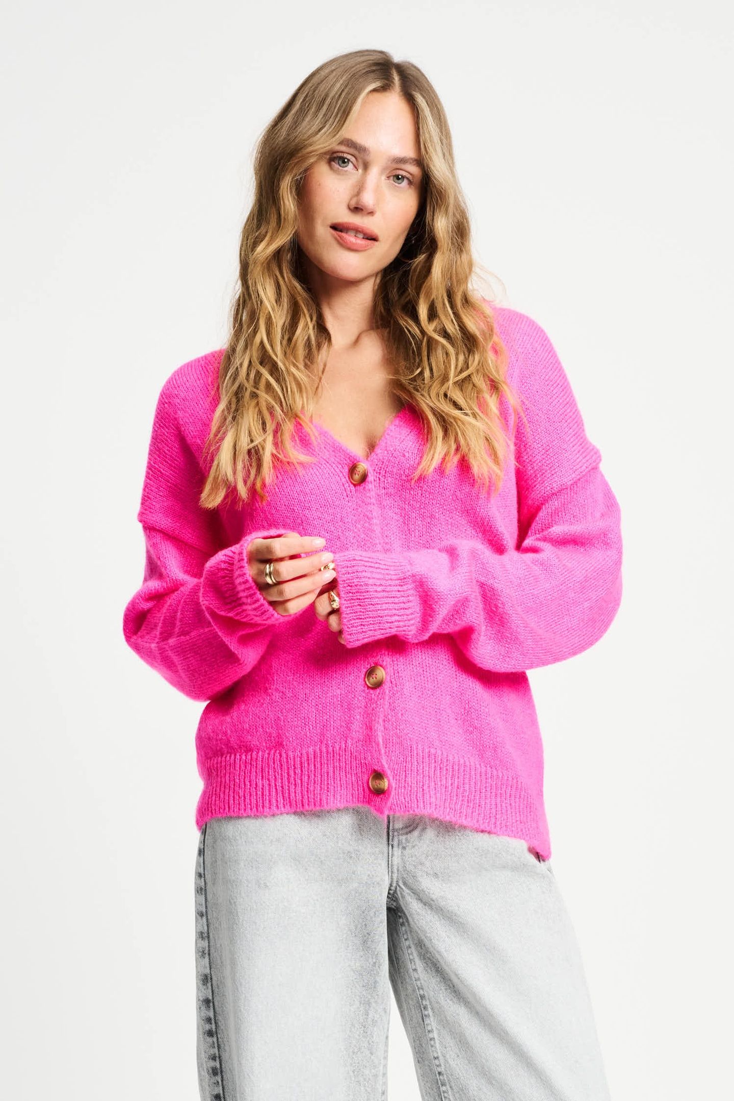 CARDIGAN - DASHING PINK 3