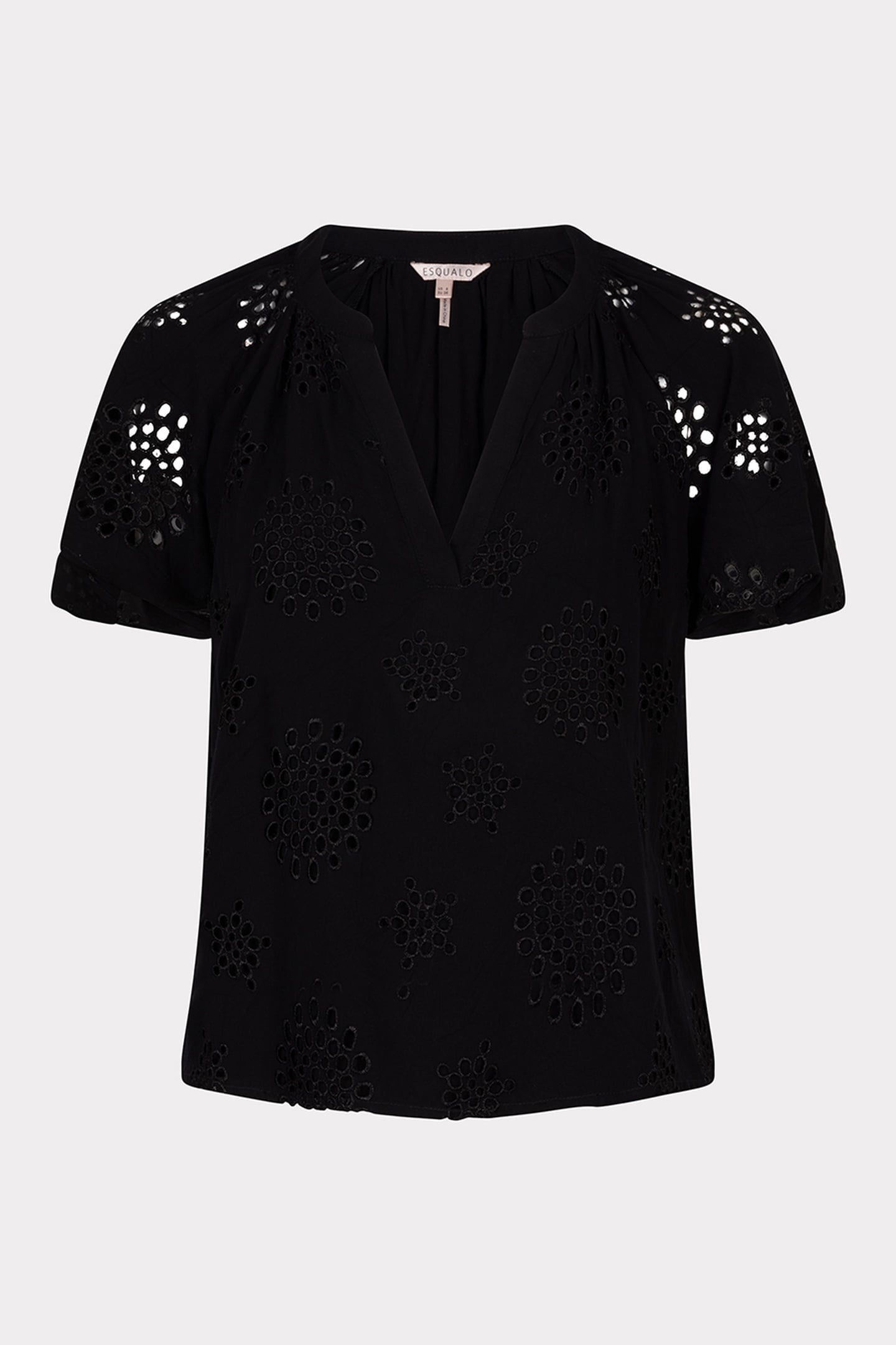 BLOUSE ALLOVER EMBROIDERY BLACK 4