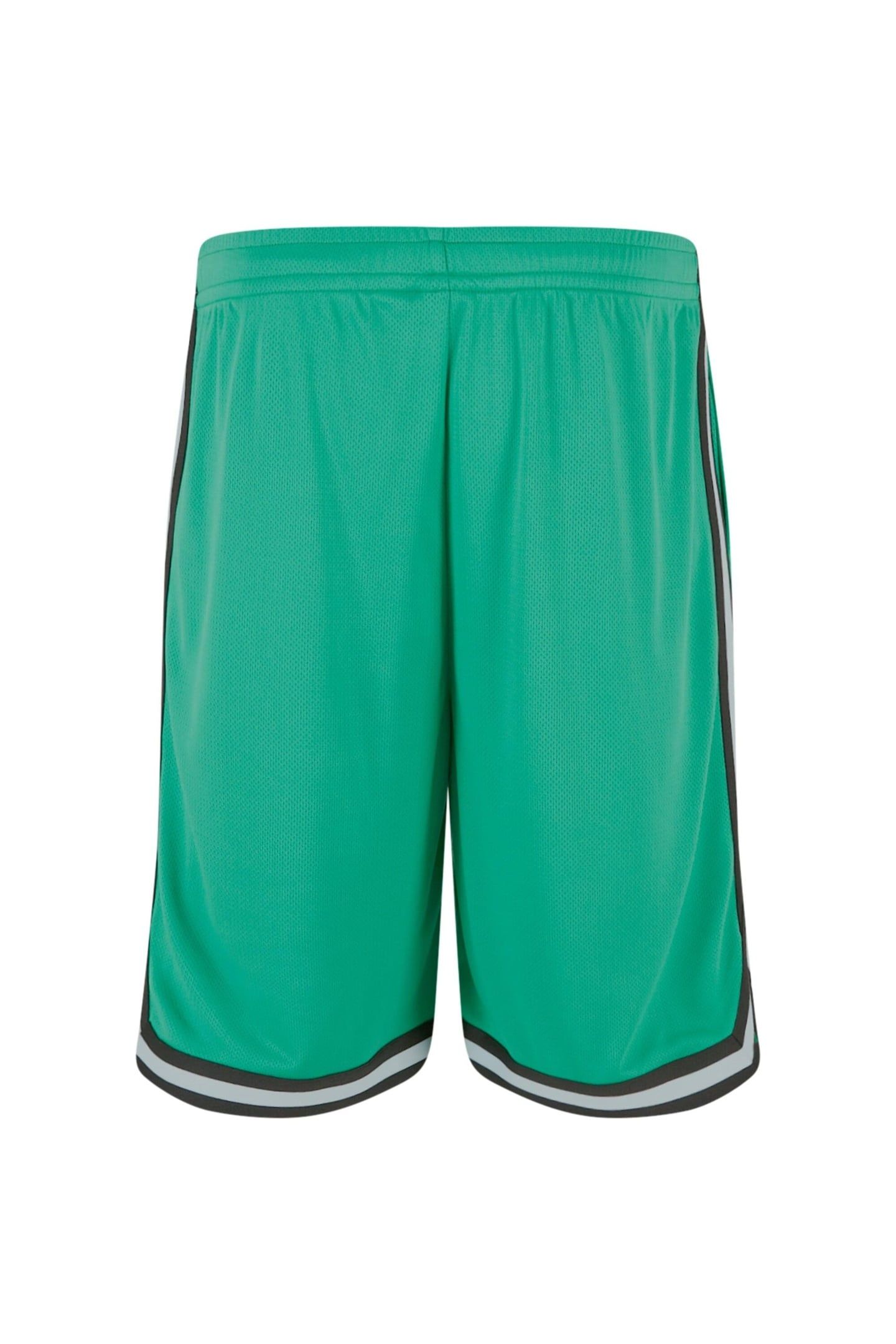 STRIPES MESH SHORTS FERNGREEN/BLACK/WHITE 1
