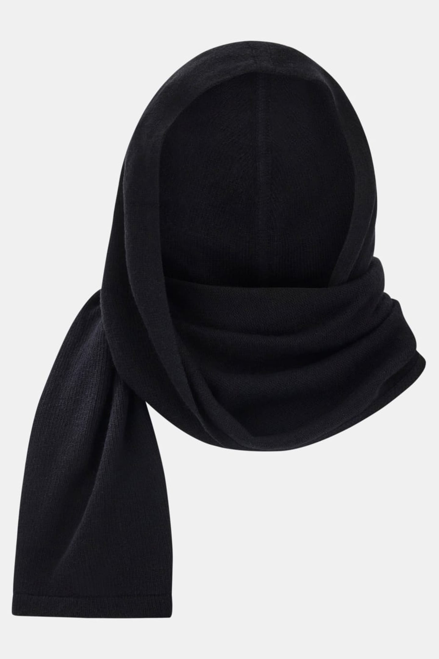 AFRAH HOODIE SCARF S JET BLACK A996 2