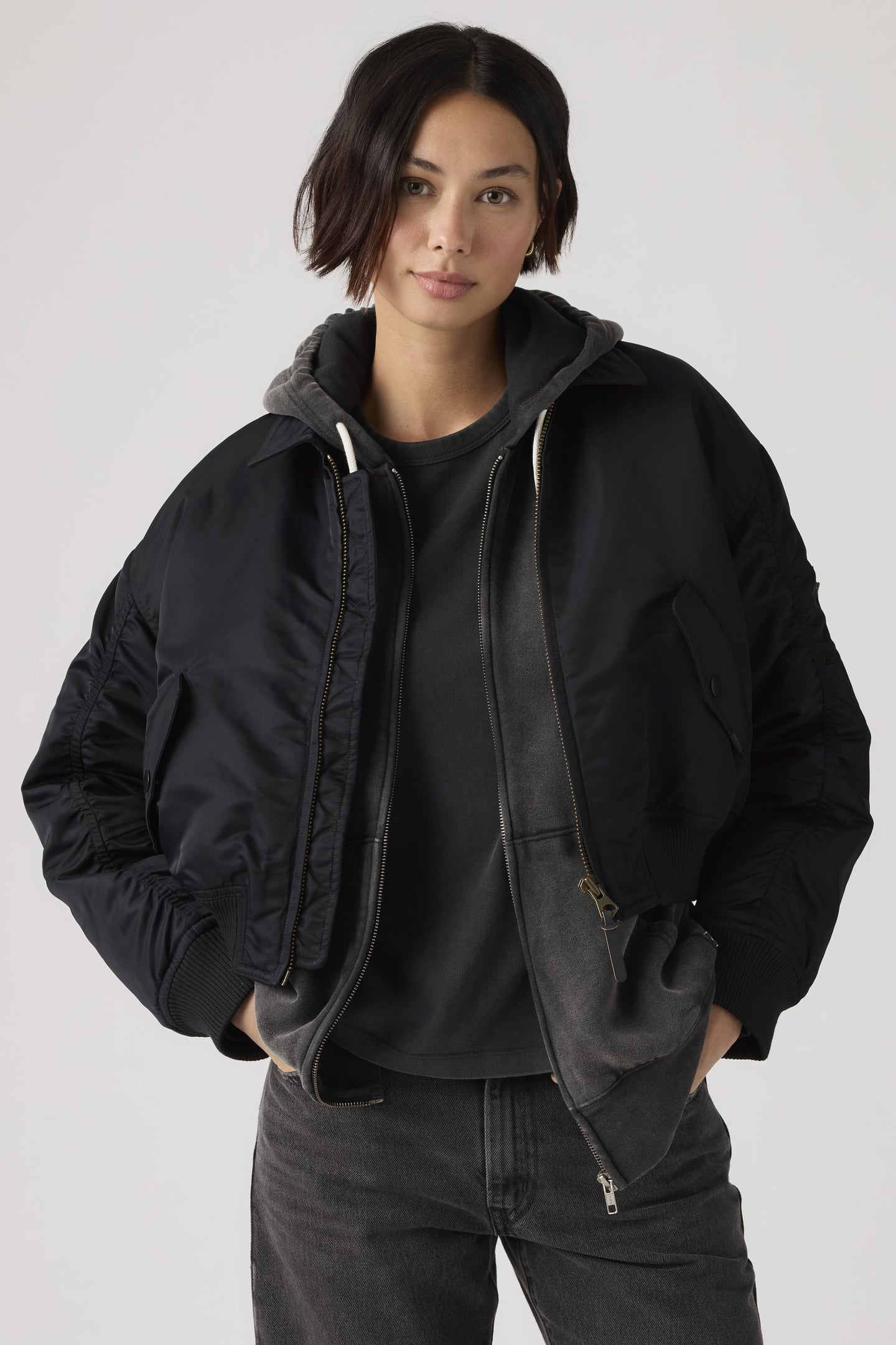BOWIE CROPPED BOMBER JACKET 1