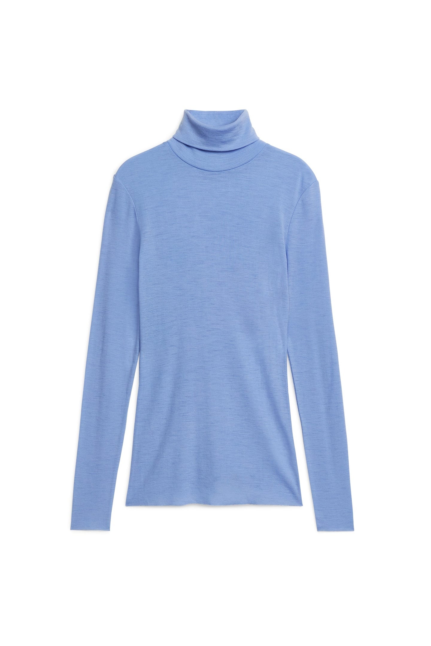 MALENA WOOL RIB TURTLENECK BLUE 3