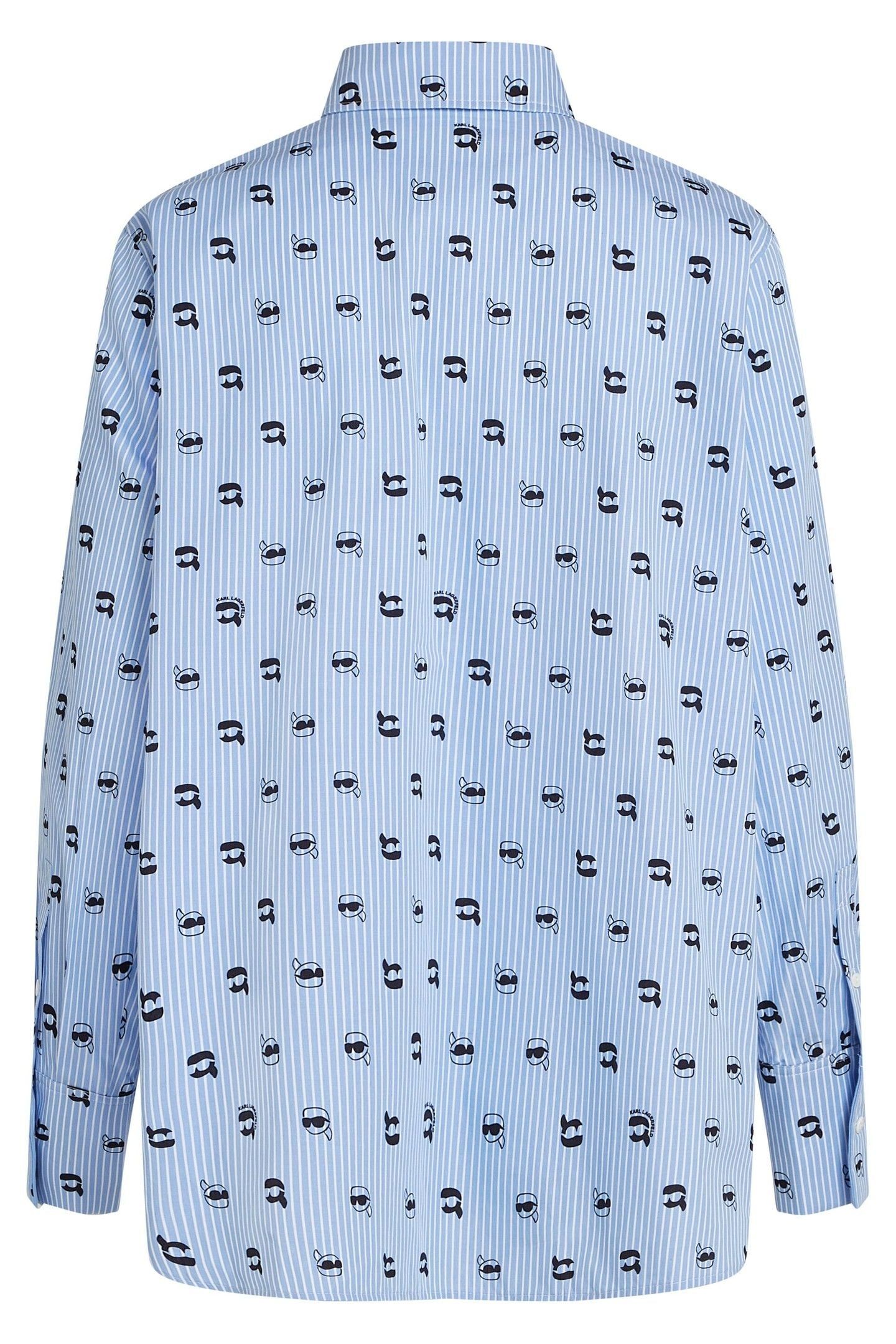 IKON PRINT BLOUSE KENTUCKY BLUE STRIPE 4