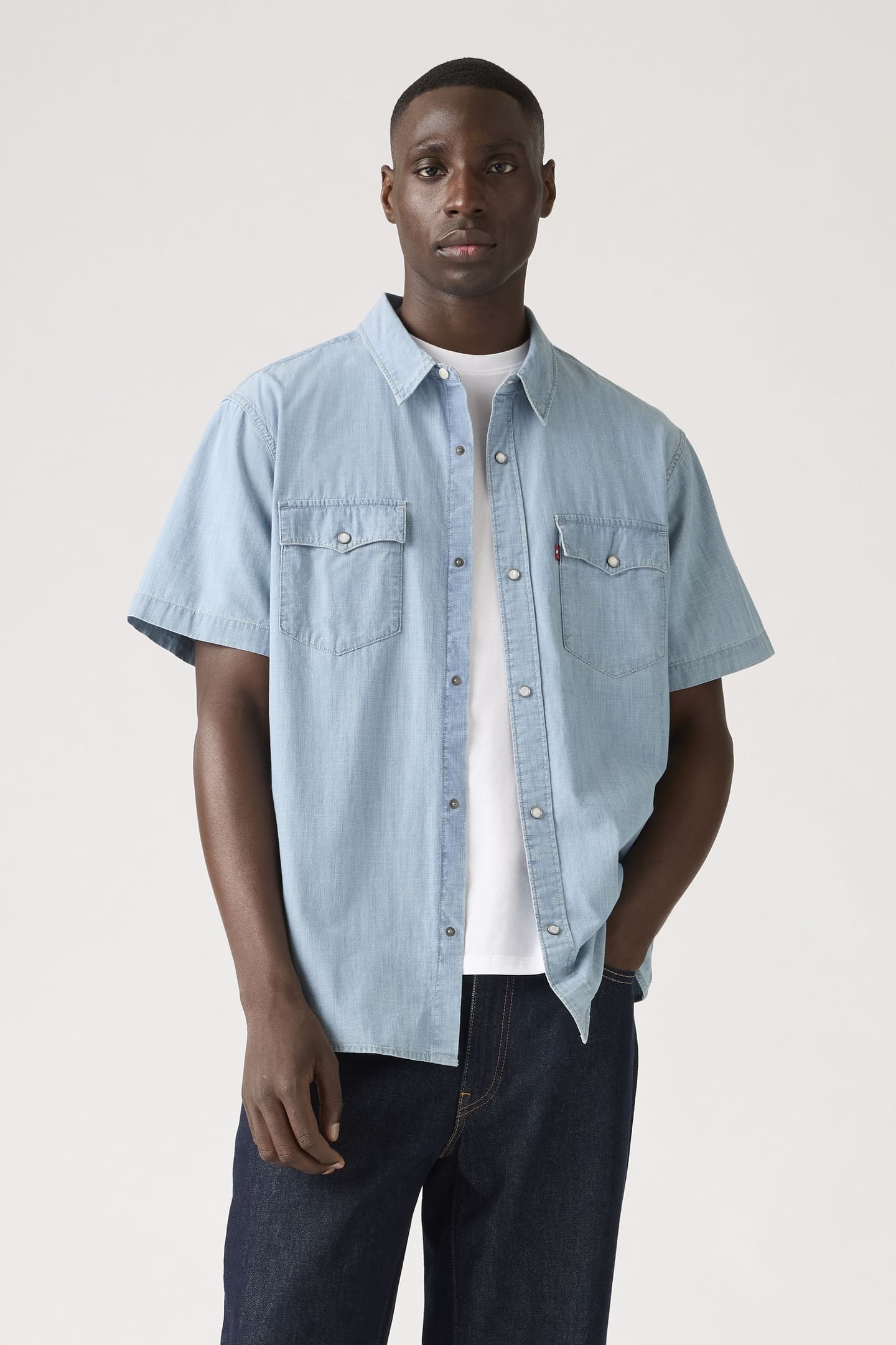 SHORT SLEEVE RELAXED FIT WESTERN SHIRT 1