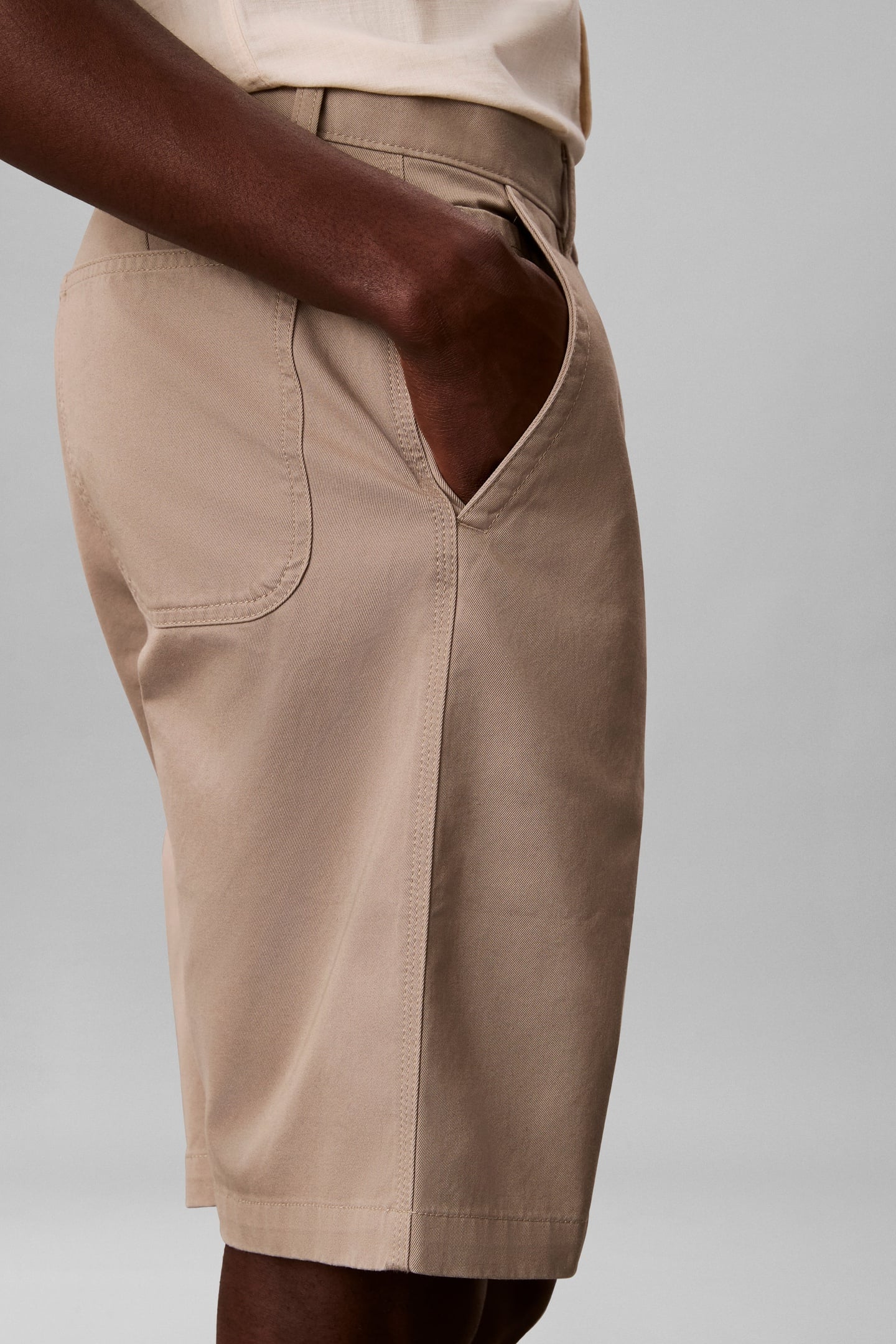 90S BAGGY COTTON SHORTS VINTAGE KHAKI 6
