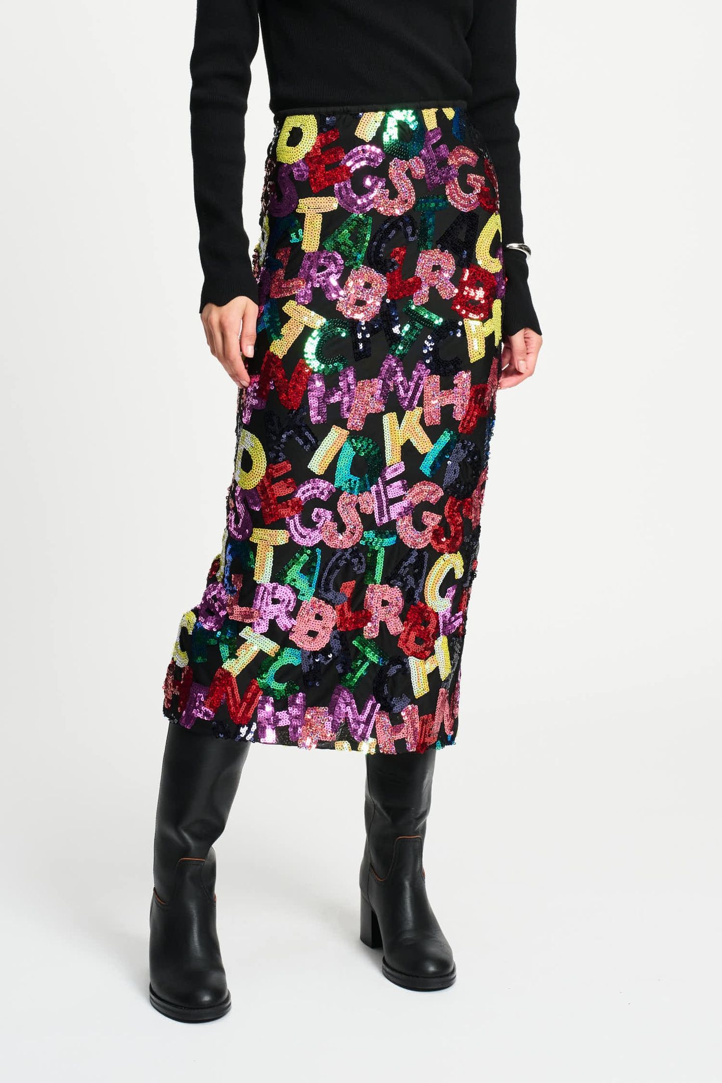SKIRT - SPLASHING LETTERS 4