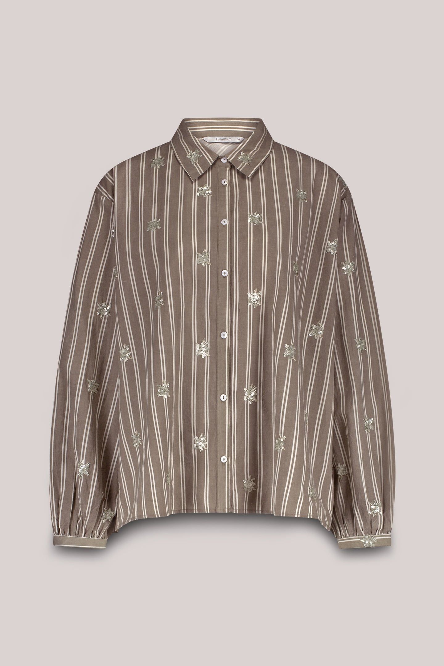 BLOUSE STRIPE SCATTERED EMBRO FUNGHI 3