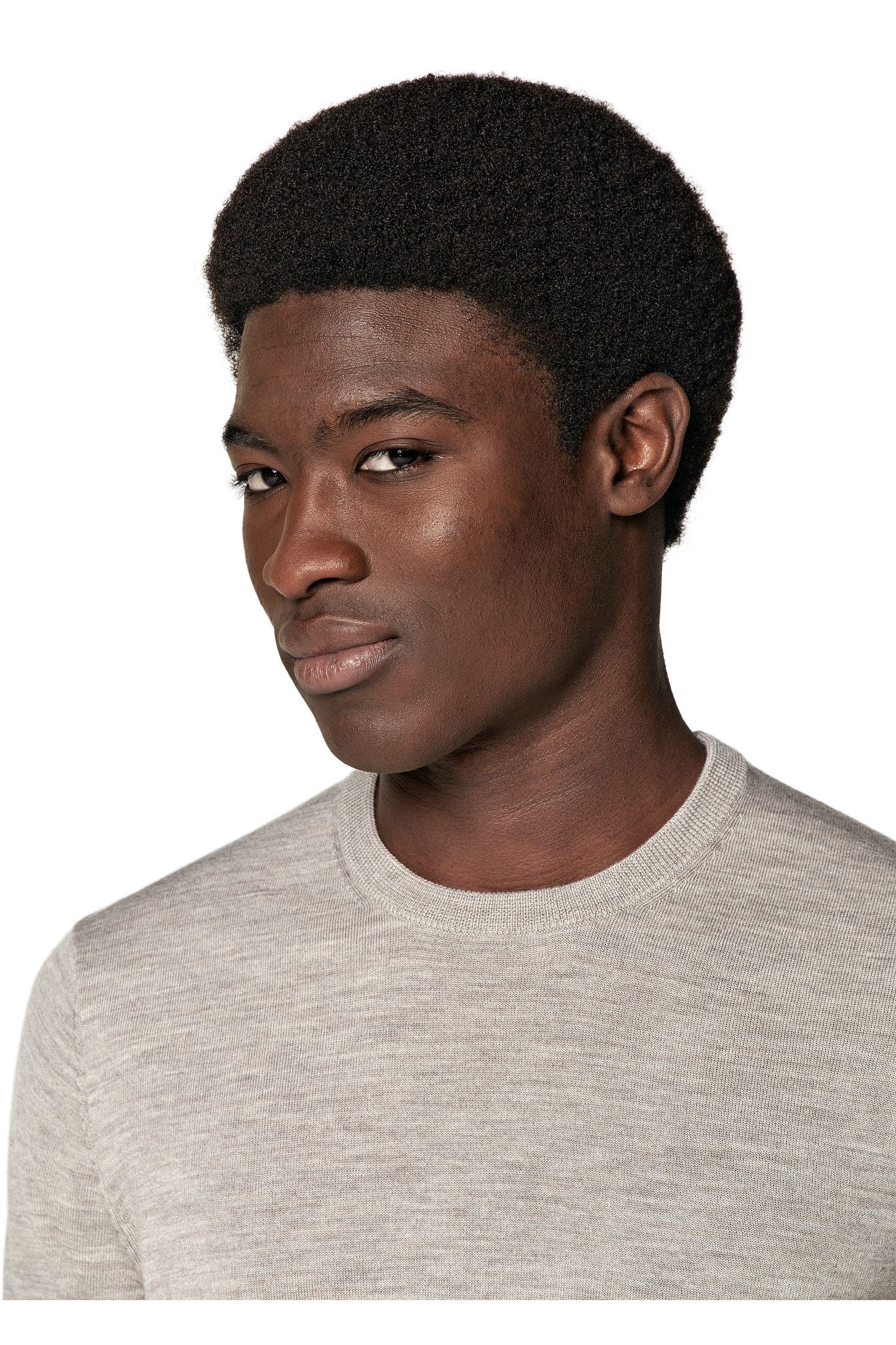 LS CREW MERINO CREW AND V NECK TAUPE 7