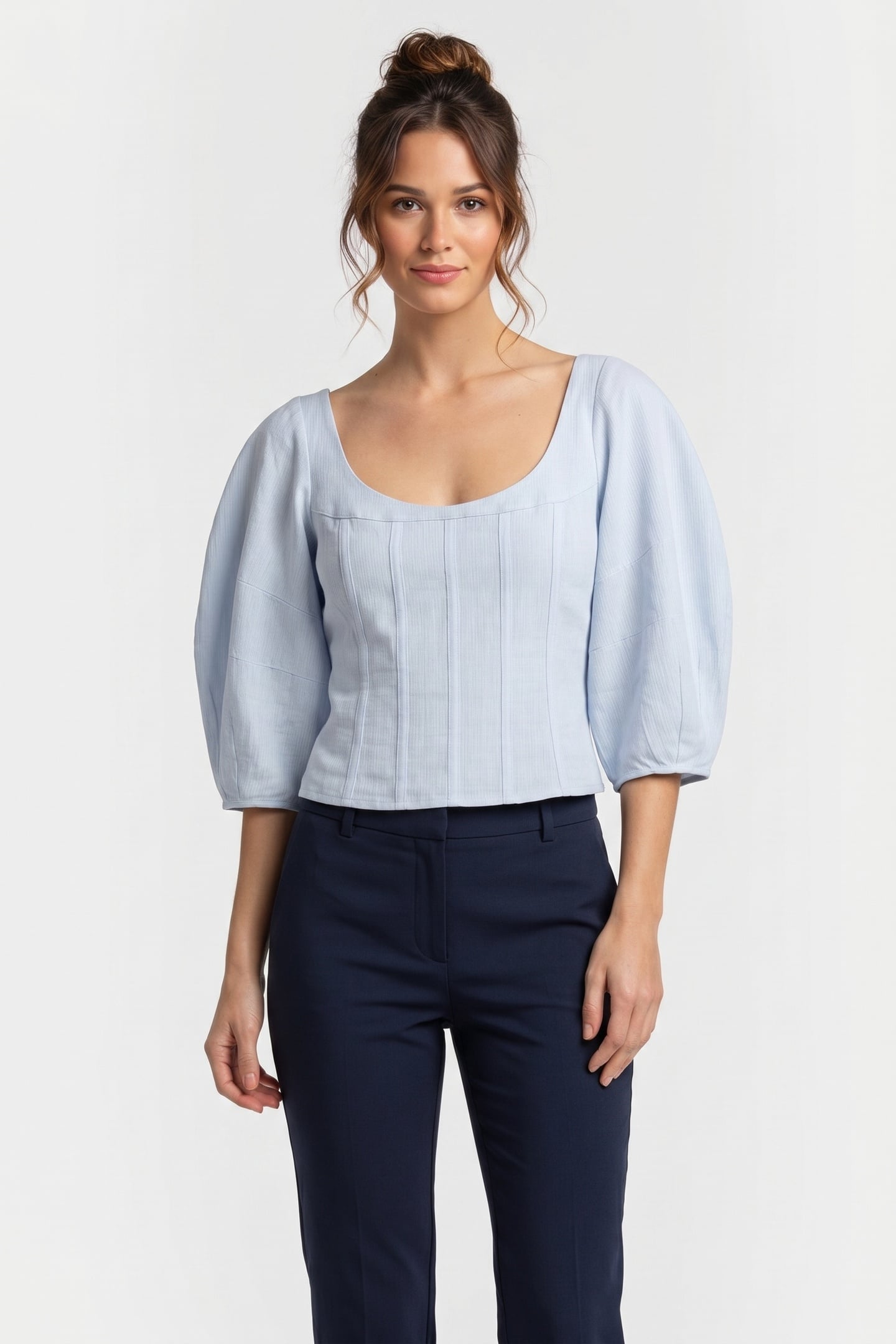 CLARE BLOUSE BLUE 1