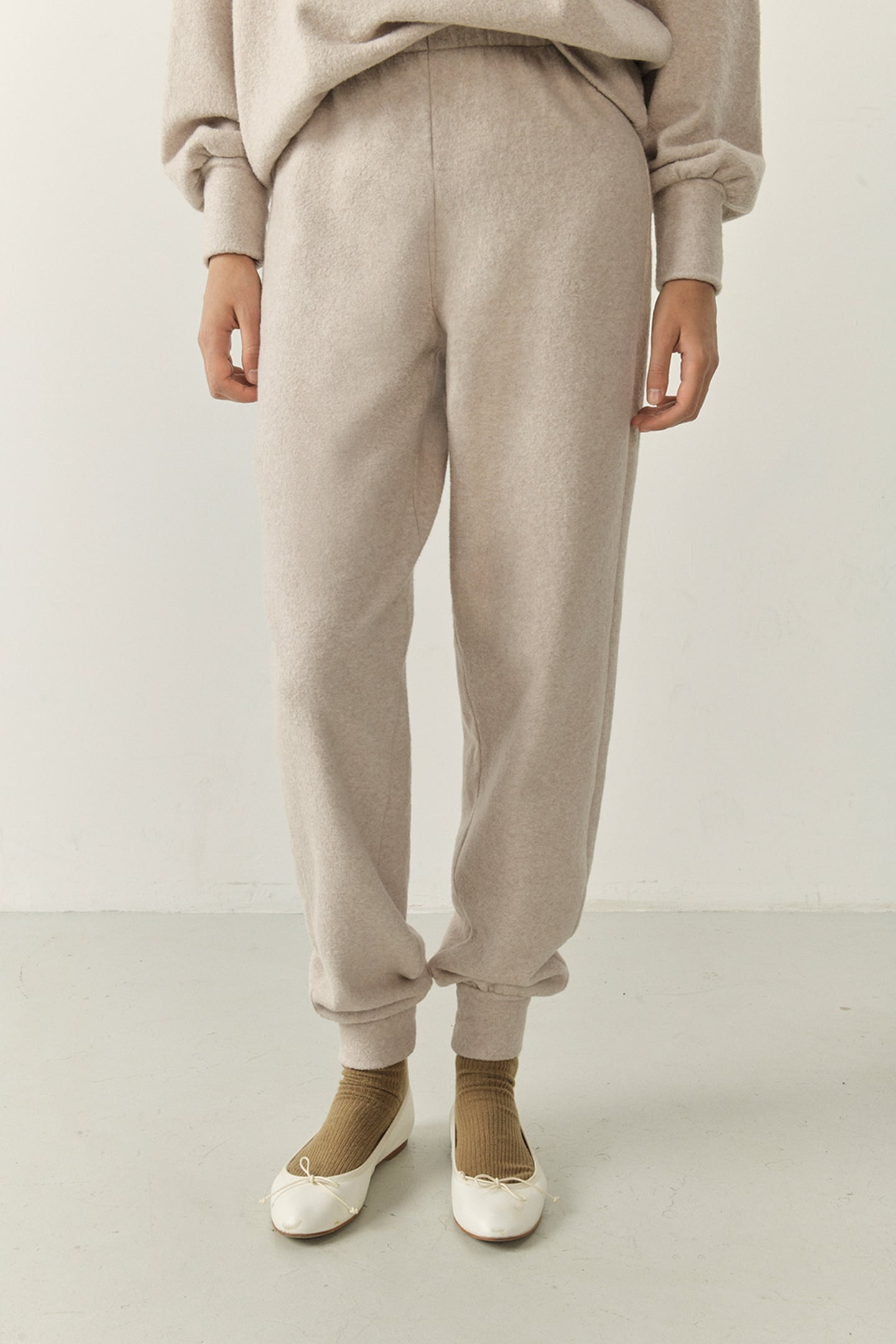 UDOW SWEAT PANTS BEIGE CHINE 9