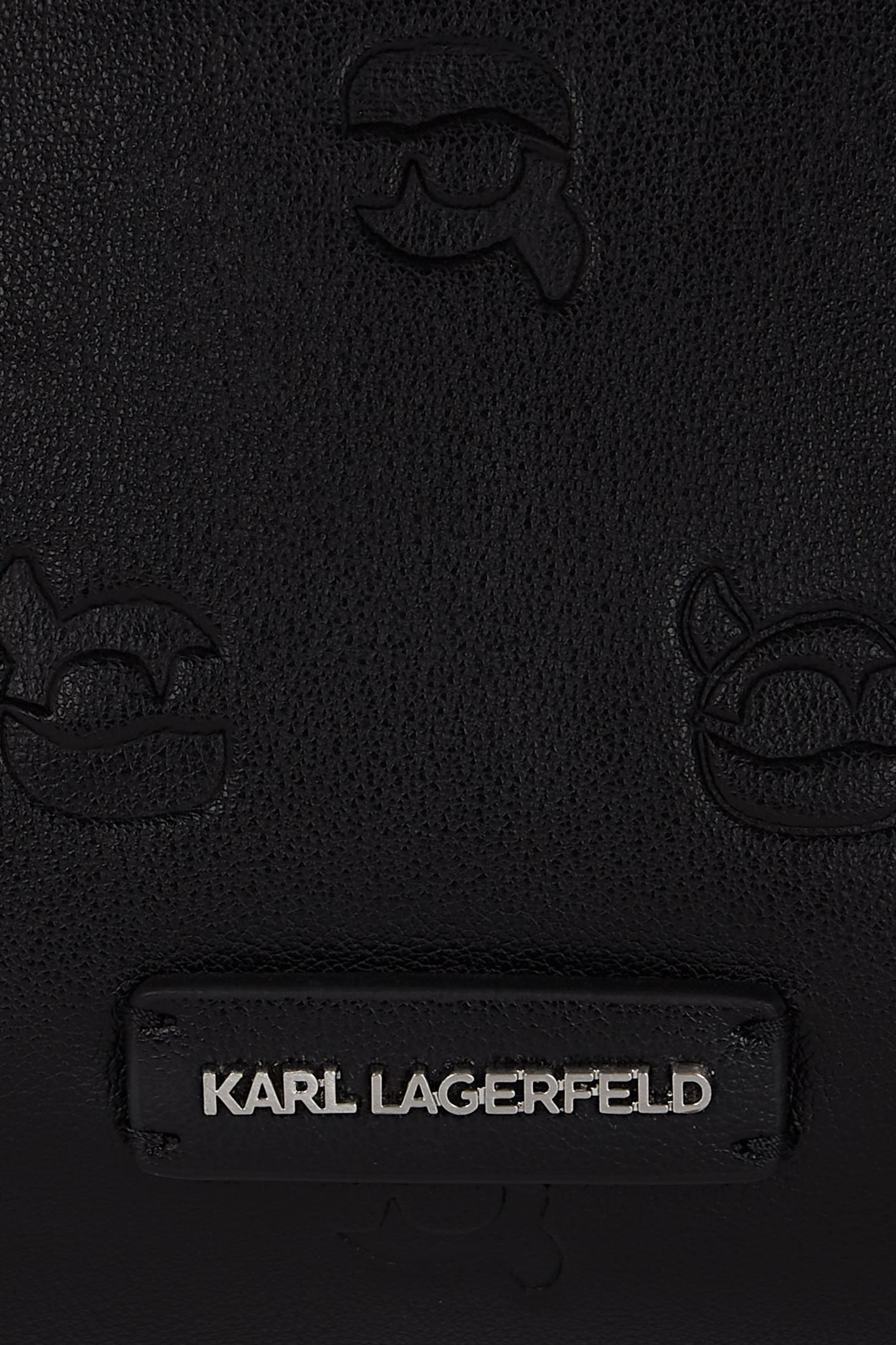 IKON MONOGRAM ZIP SHOULDER BAG AOP TONAL BLACK 5