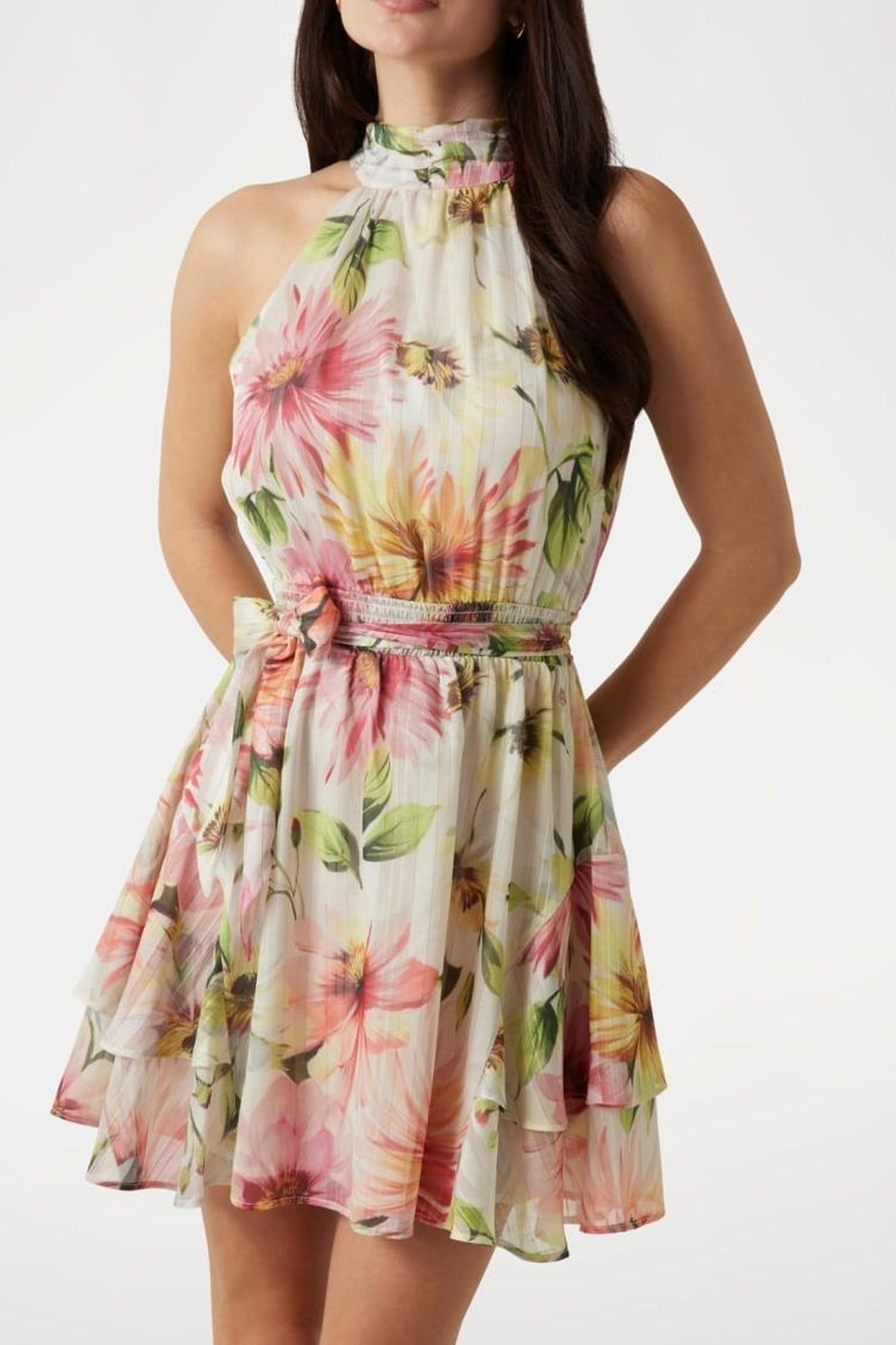 GUESS ECO SL ROMANA FLARE MINI PAINTED DAISIES PRIN 2