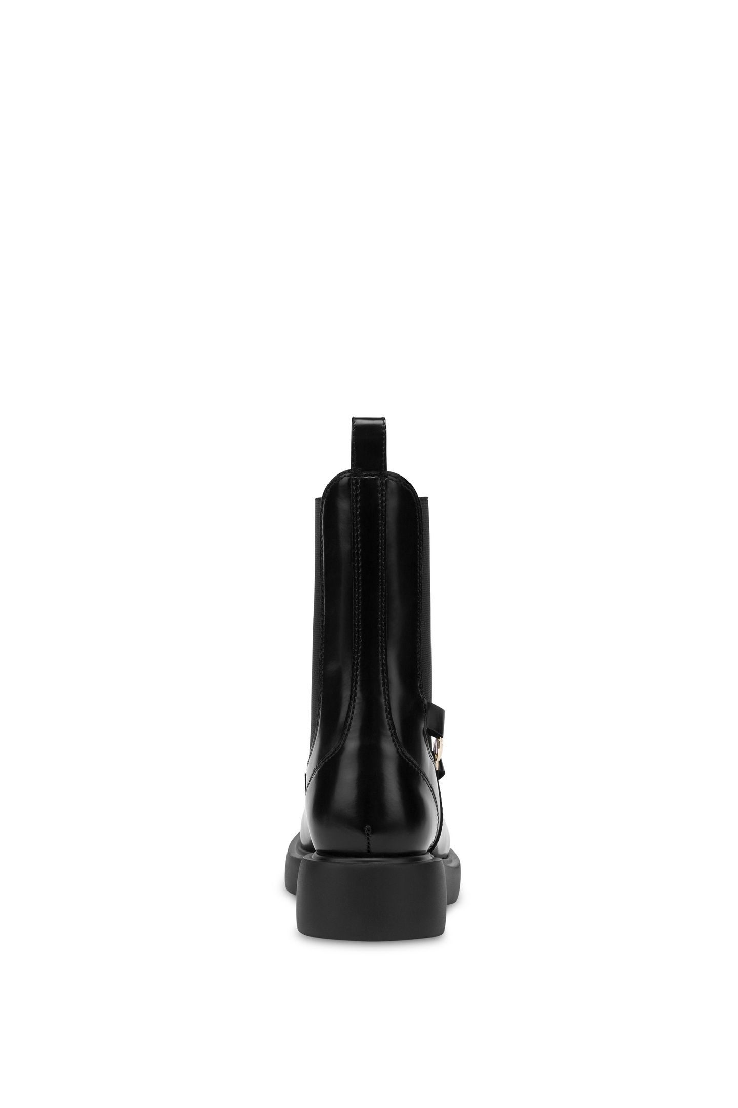CHELSEA ANKLE BOOTS IN CITY LOVE ABRASIVE CALFSKIN BLACK 4