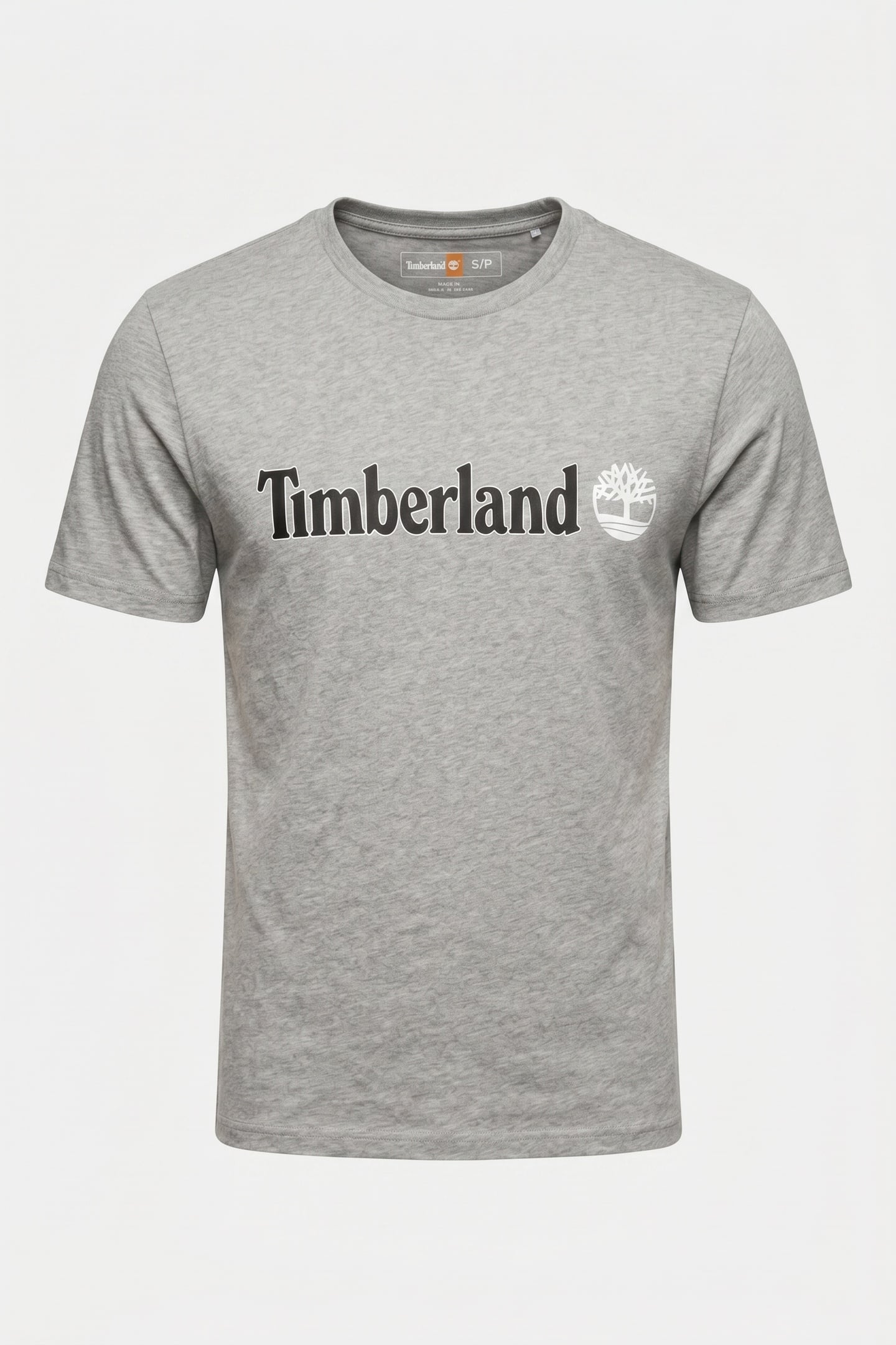 LINEAR LOGO SHORT SLEEVE TEE MED GRY HEATHER 4