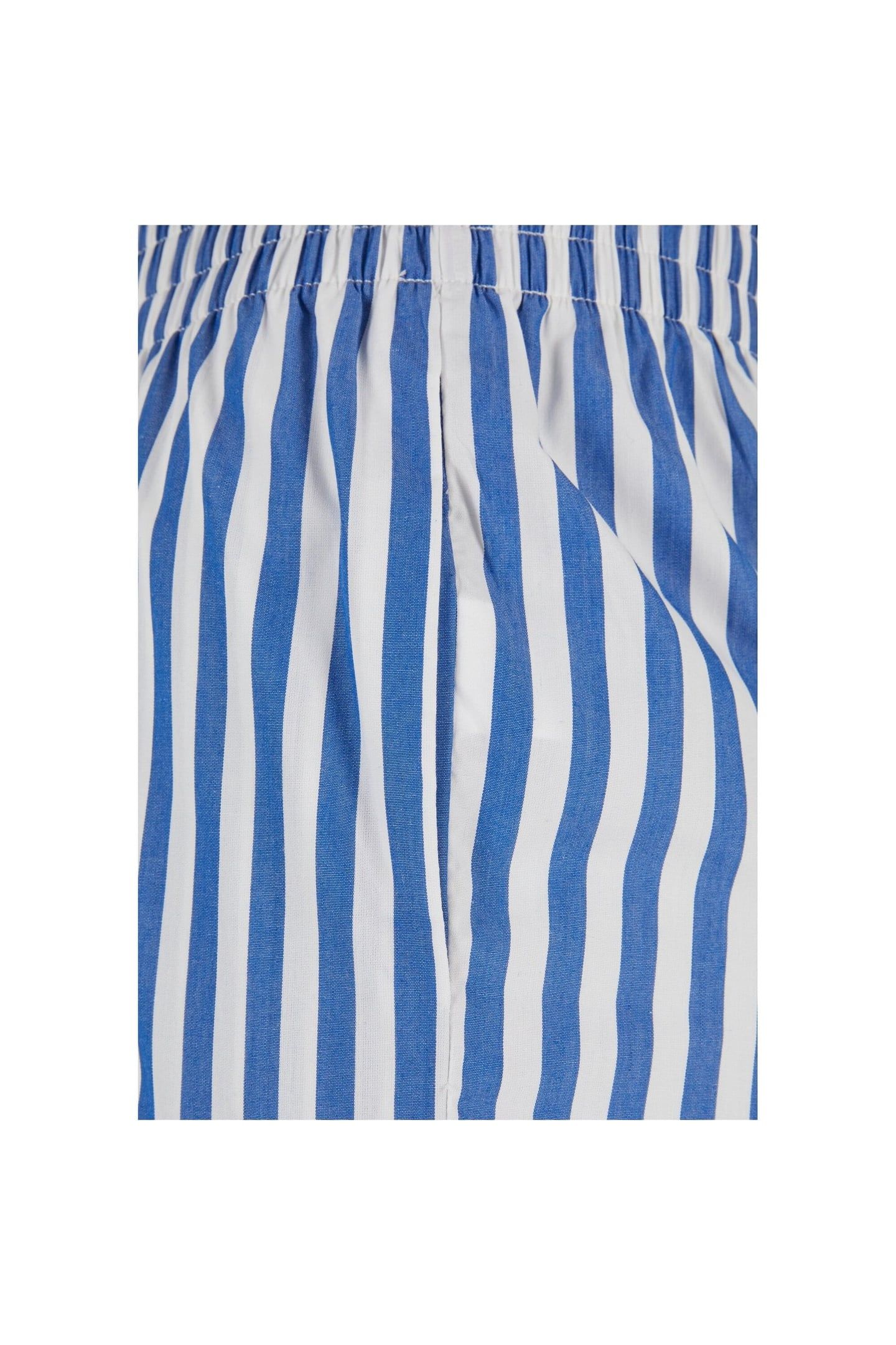 LADIES STRIPED LOOSE PANTS WHITE/BLUE 5