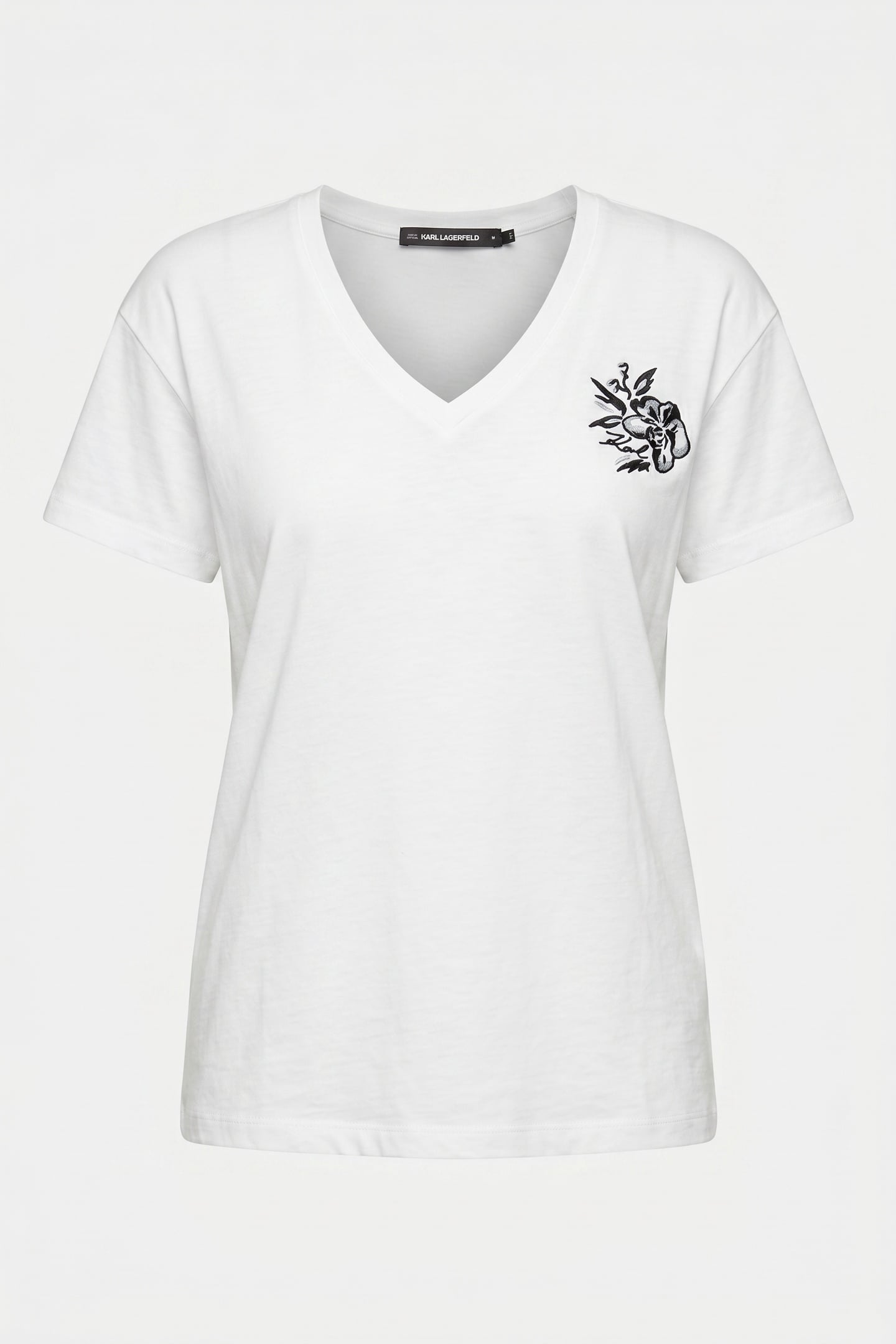 ORCHID V-NECK T-SHIRT WHITE 3