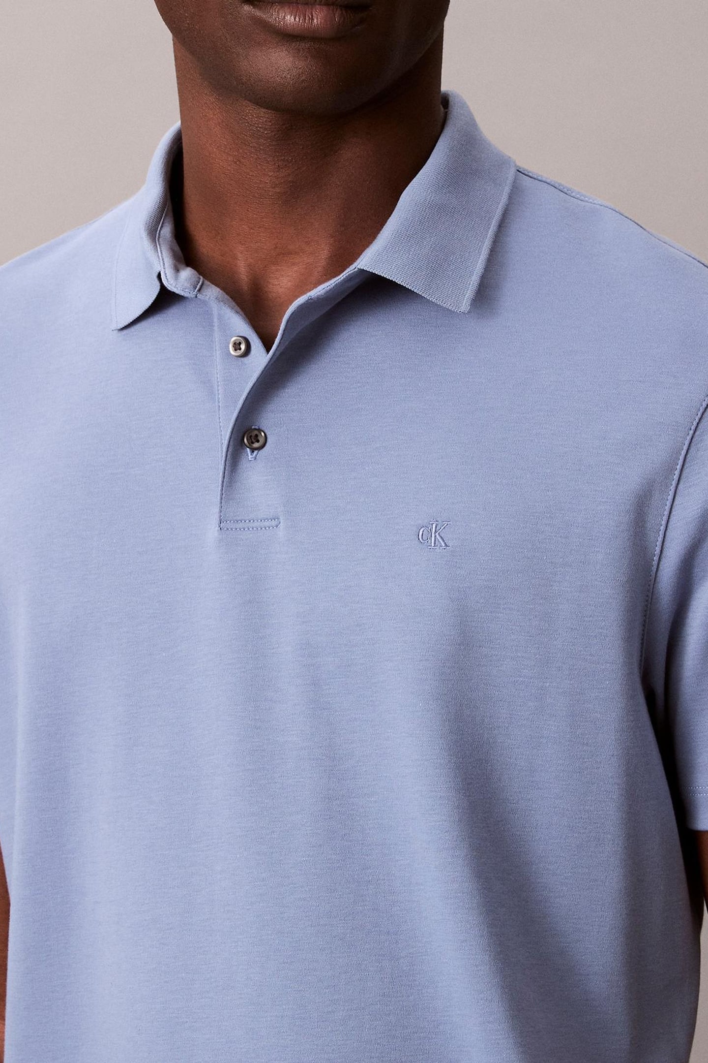 SS SUPIMA CHEST EMB TEE DUSTY SAILOR BLUE 5