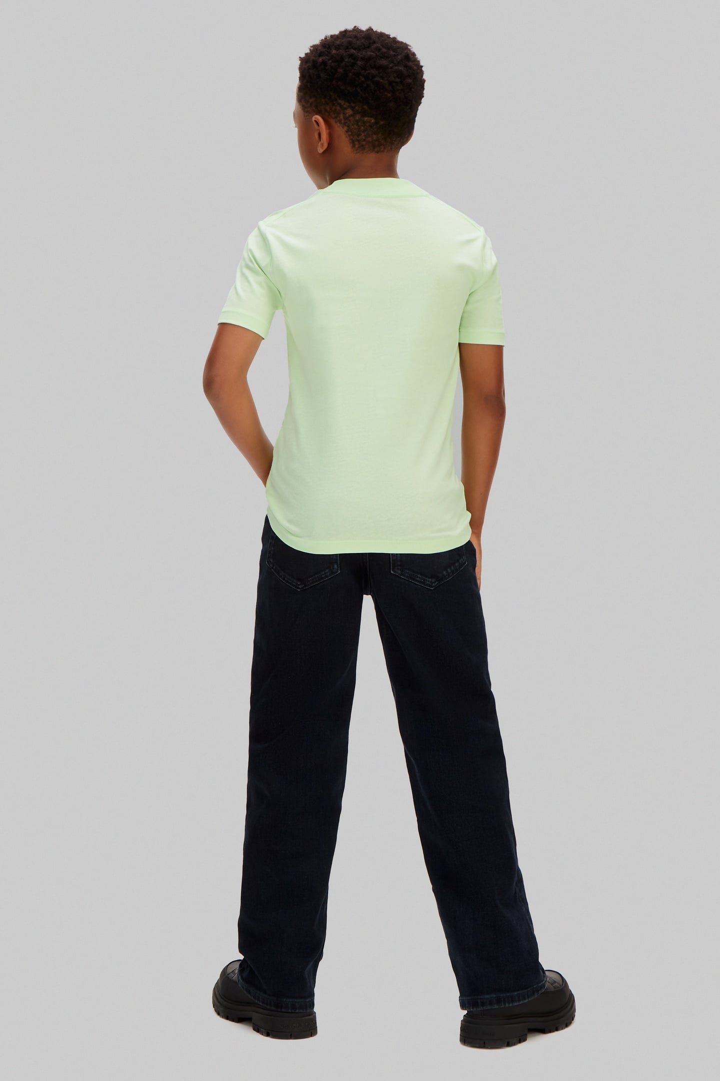 BOYS CK CHEST LOGO SS T-SHIRT PATINA GREEN 4