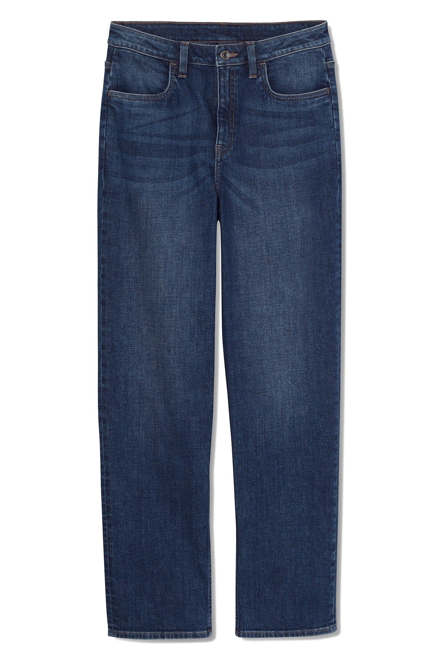 STRAIGHT DENIM PANTS MEDIUM BLUE 4